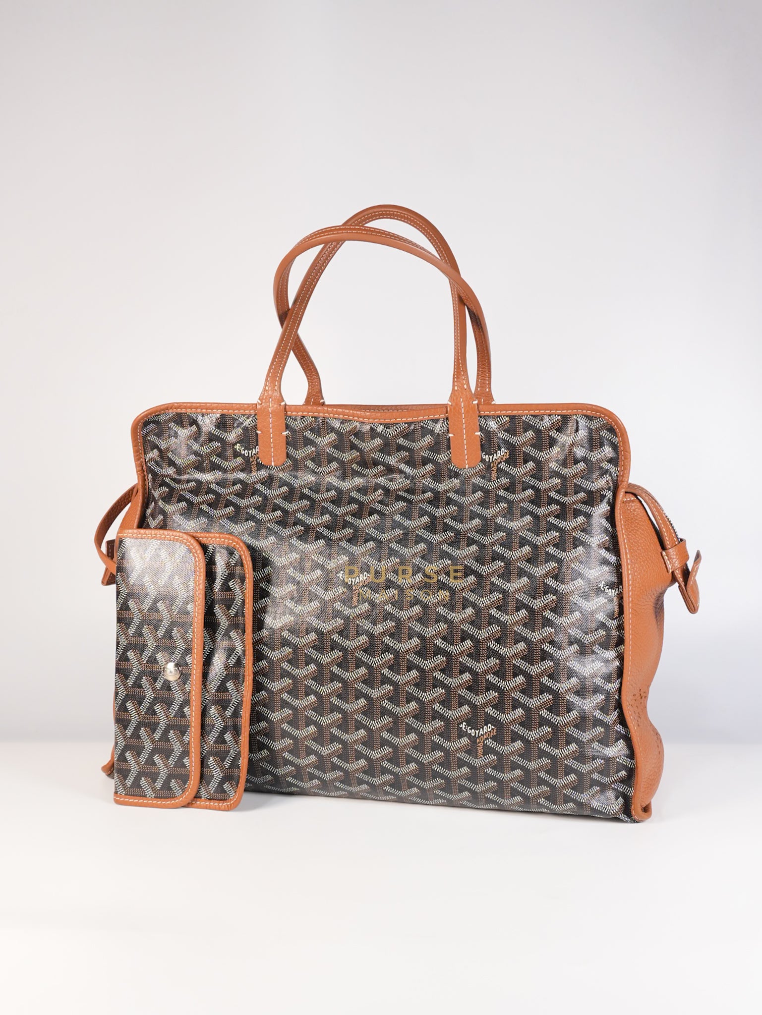 Sac Hardy PM in Tan Goyardine Canvas Tote Bag