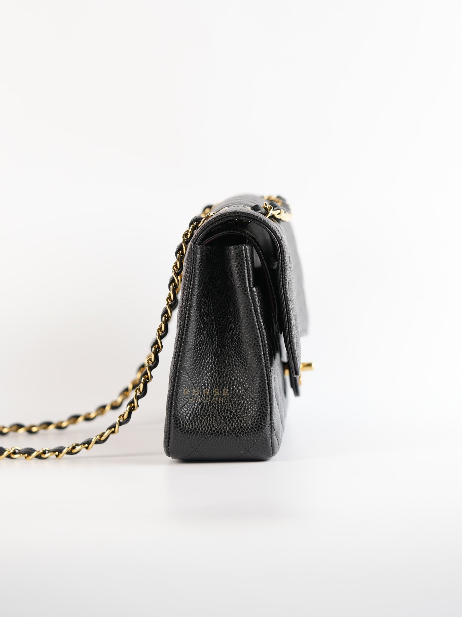 Classic Double Flap Medium in Black Caviar Gold Hardware(Series 23)