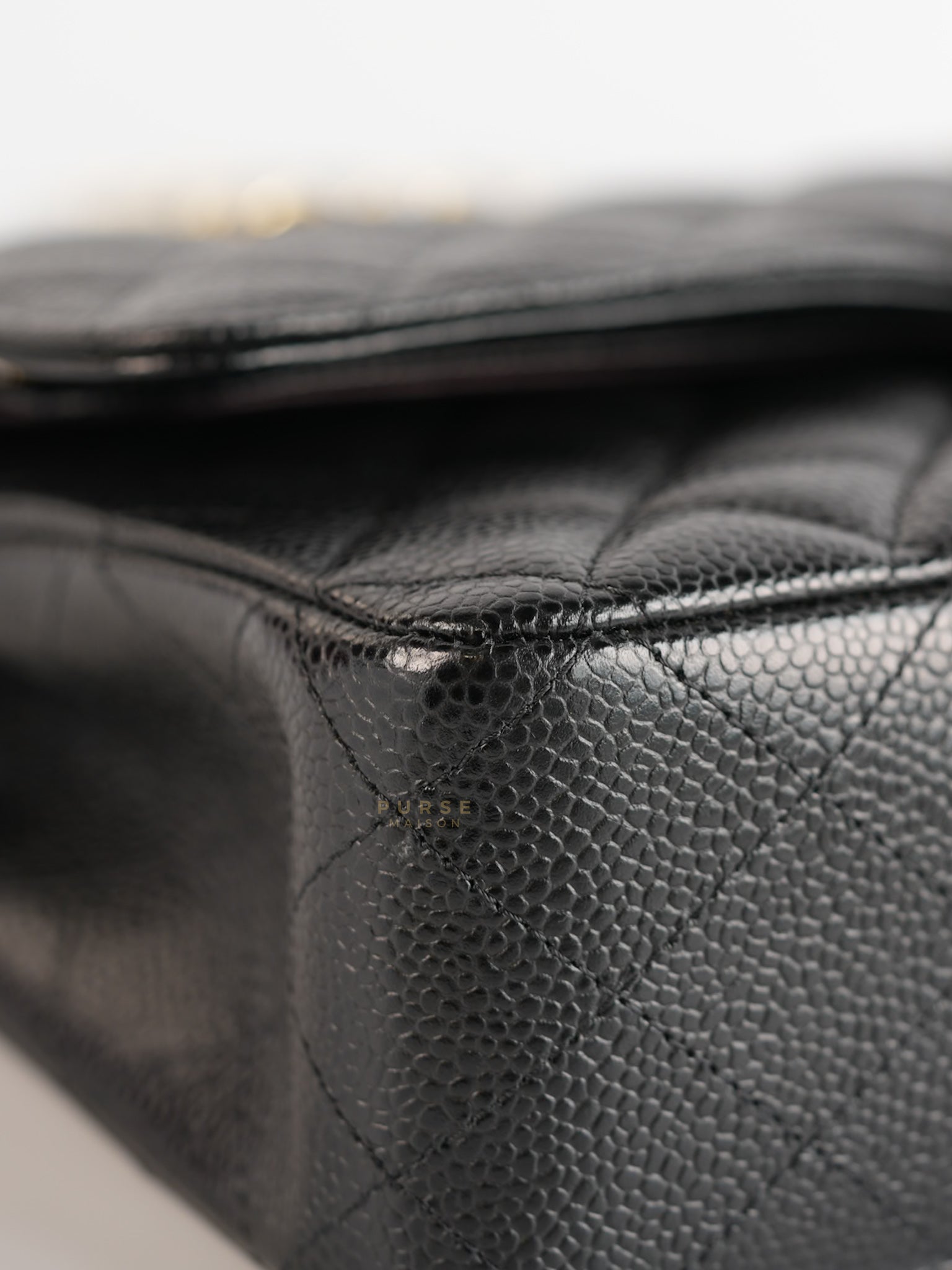 Classic Double Flap Medium in Black Caviar Gold Hardware(Series 23)