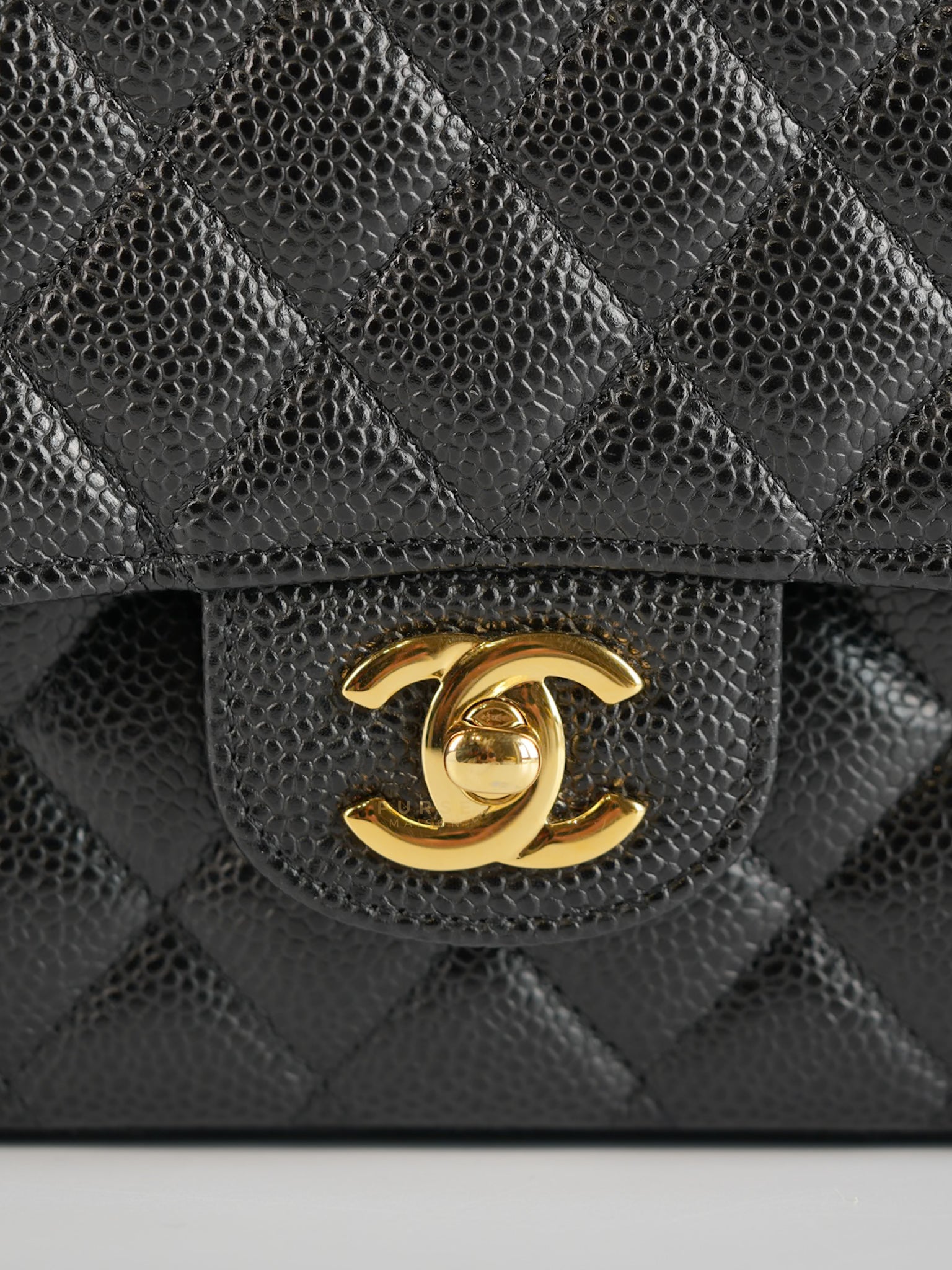 Classic Double Flap Medium in Black Caviar Gold Hardware(Series 23)