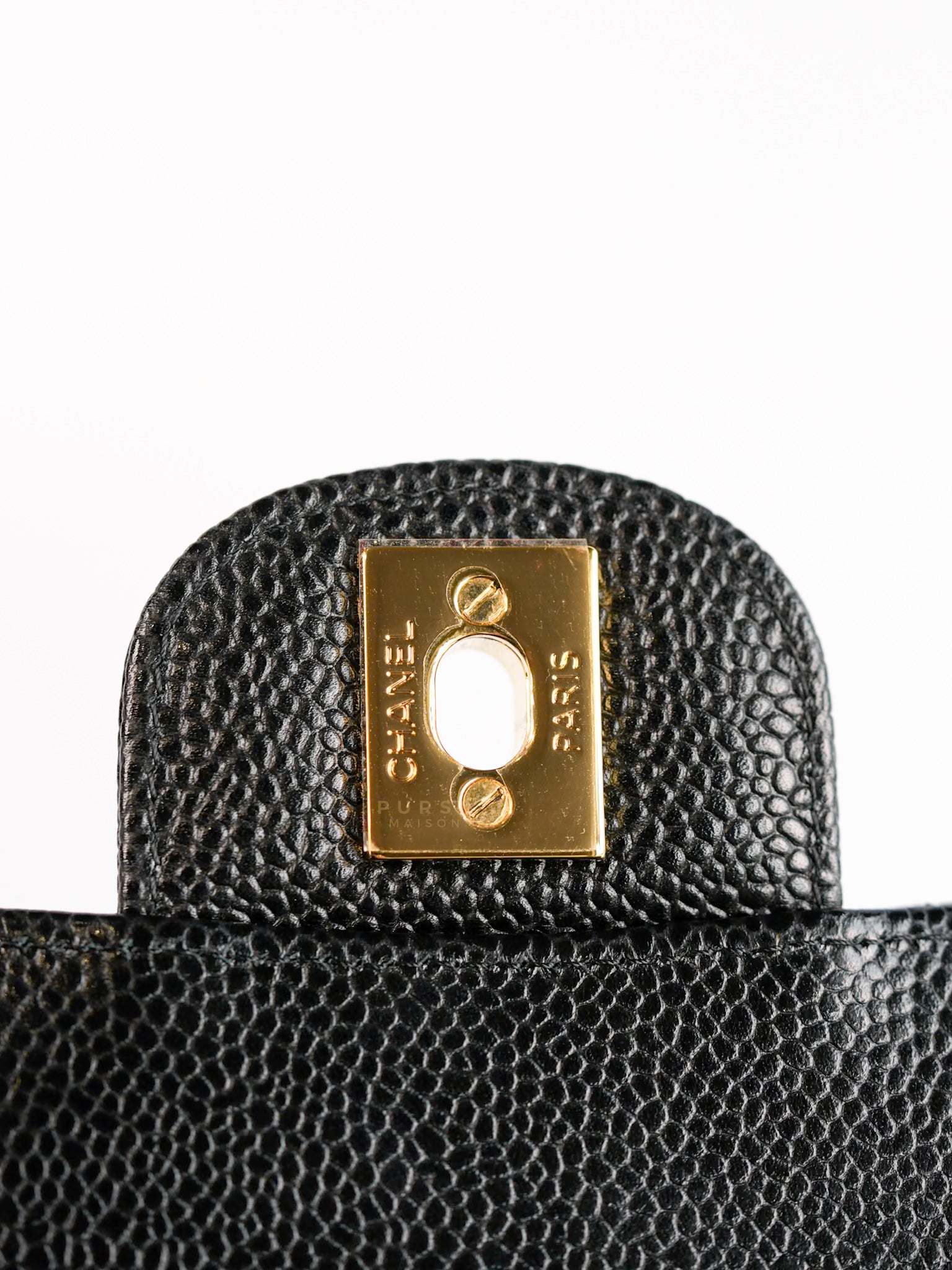 Classic Double Flap Medium in Black Caviar Gold Hardware(Series 23)