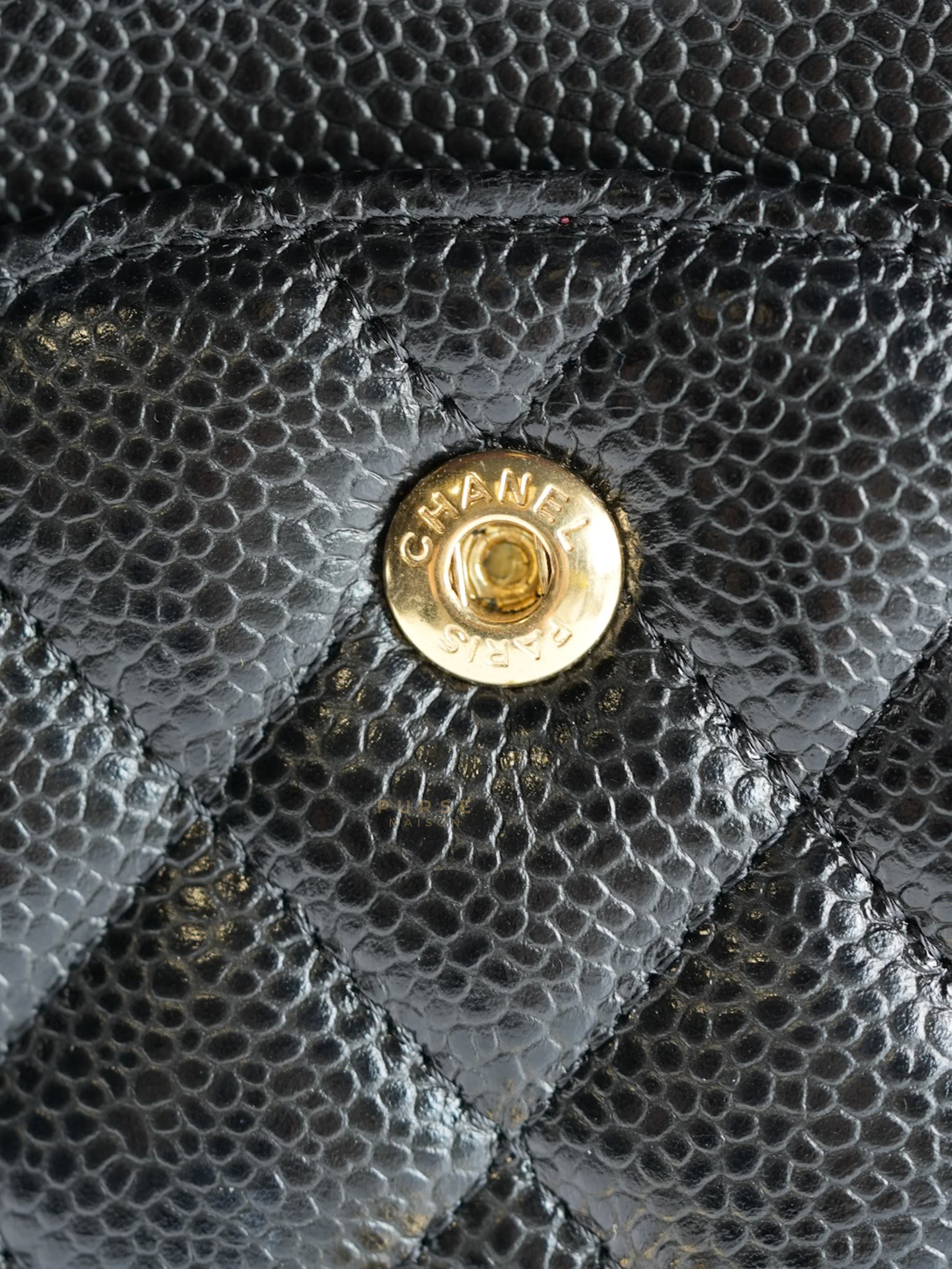 Classic Double Flap Medium in Black Caviar Gold Hardware(Series 23)