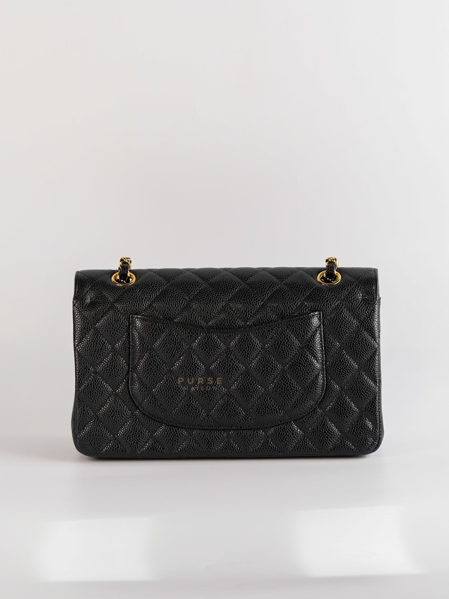Classic Double Flap Medium in Black Caviar Gold Hardware(Series 22)