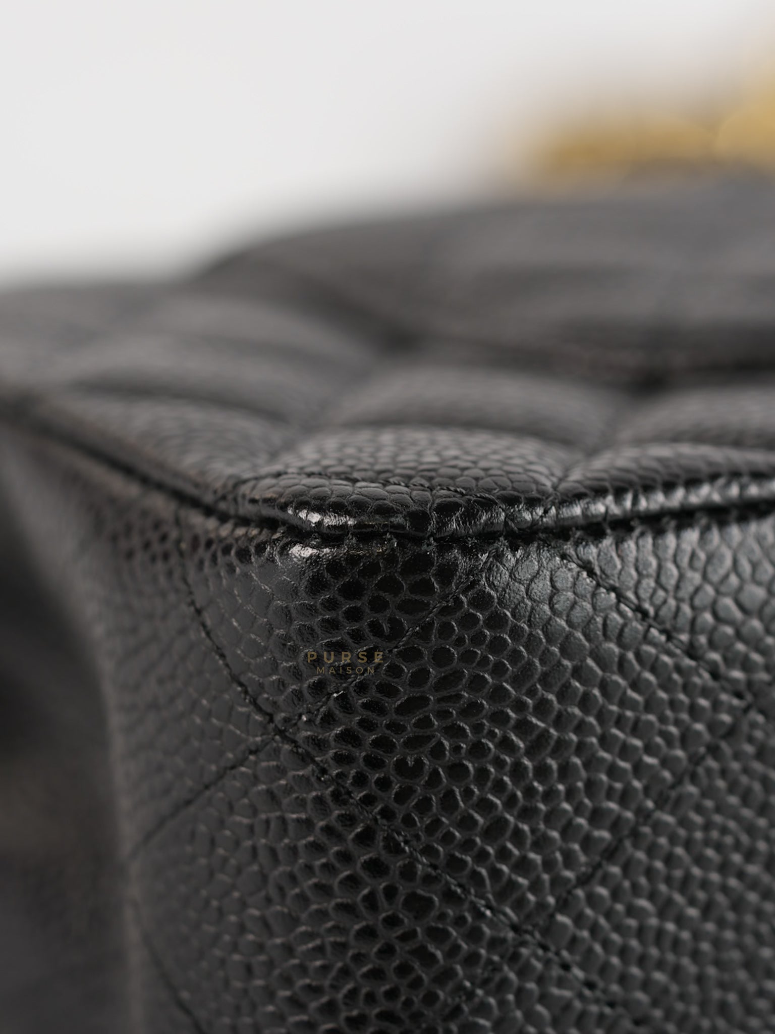 Classic Double Flap Medium in Black Caviar Gold Hardware(Series 22)
