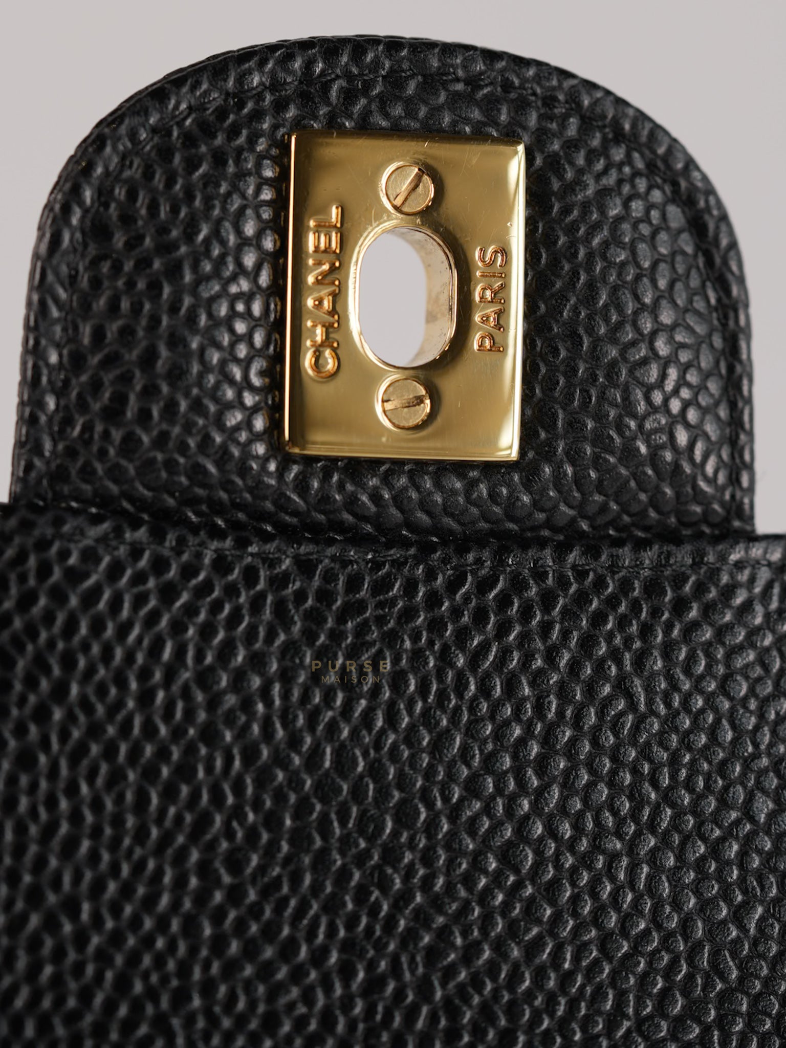 Classic Double Flap Medium in Black Caviar Gold Hardware(Series 22)