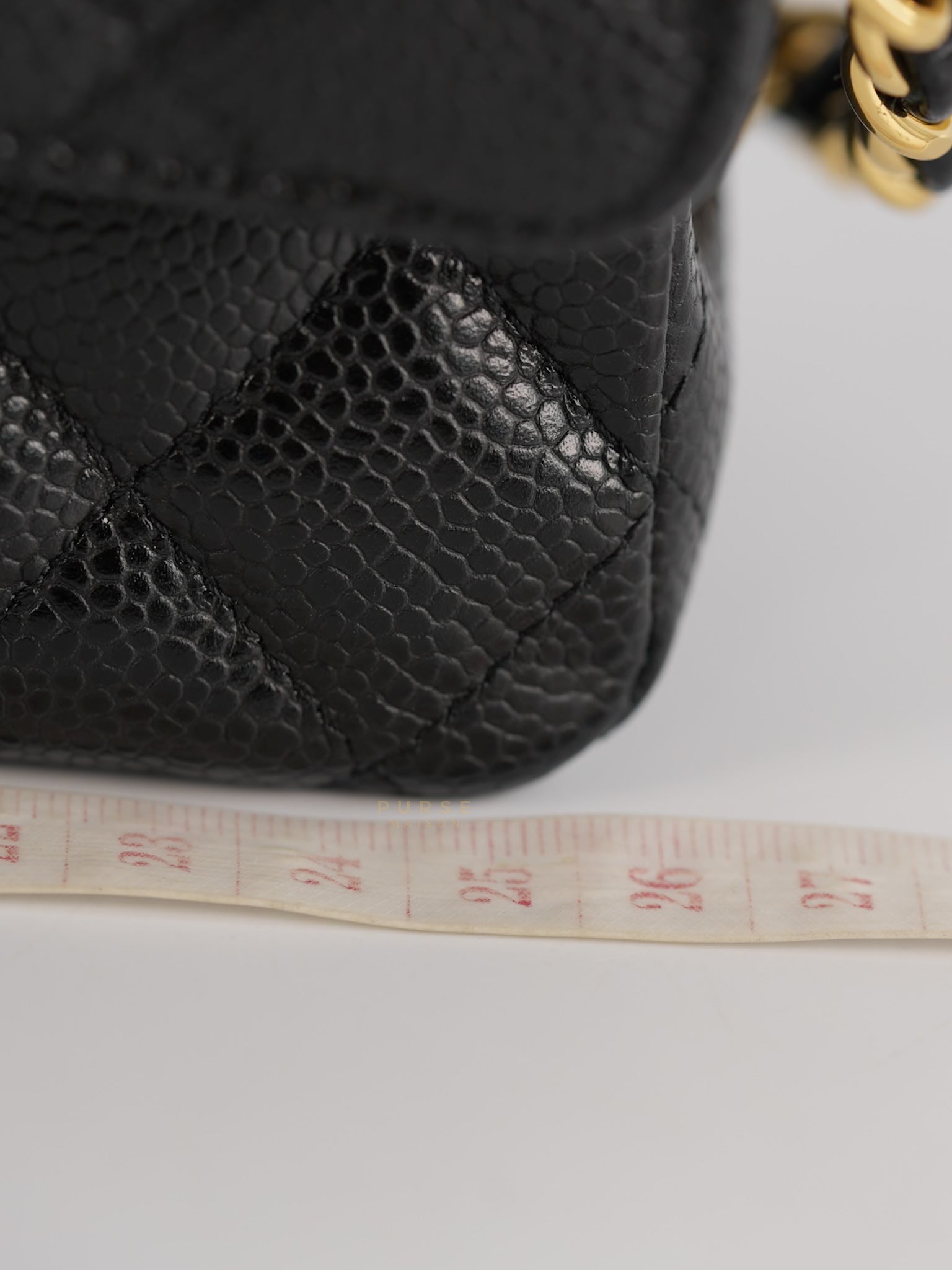 Classic Double Flap Medium in Black Caviar Gold Hardware(Series 22)