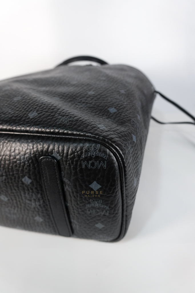 Liz Visetos Reversible Shopper Tote Bag Black