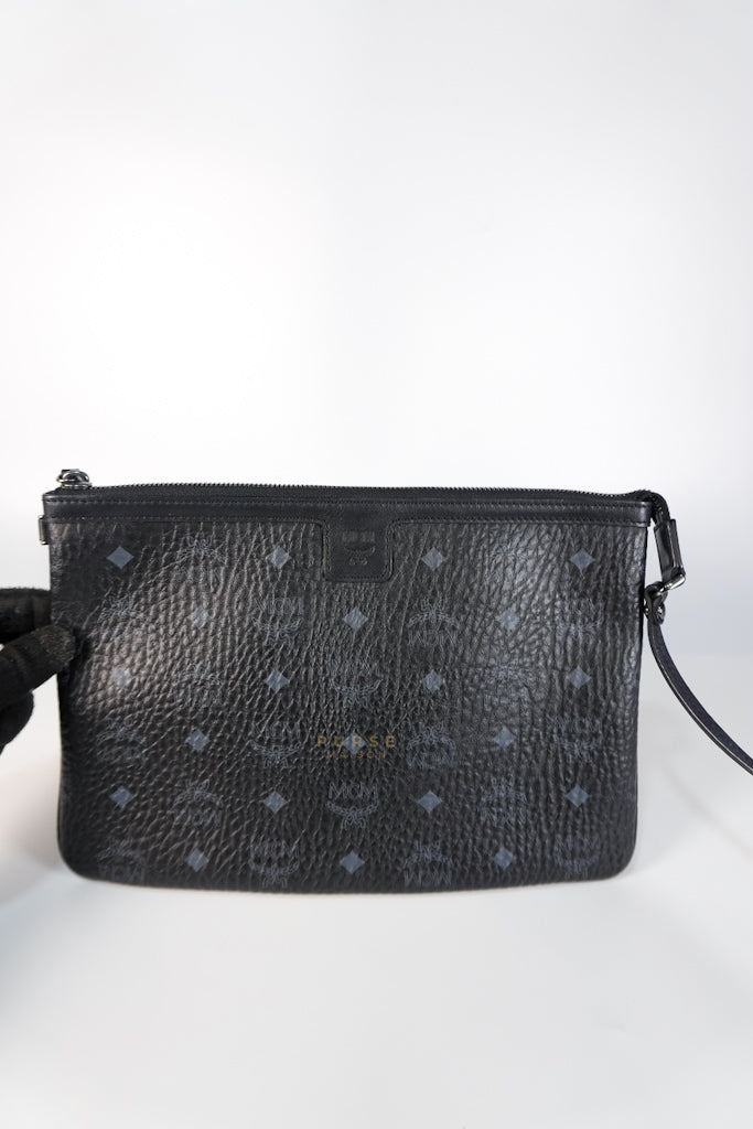 Liz Visetos Reversible Shopper Tote Bag Black