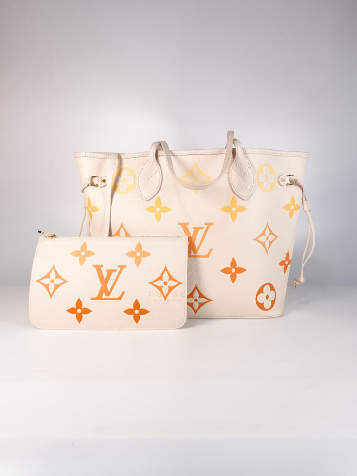 Neverfull MM Cream Monogram Empreinte Leather(Microchip)