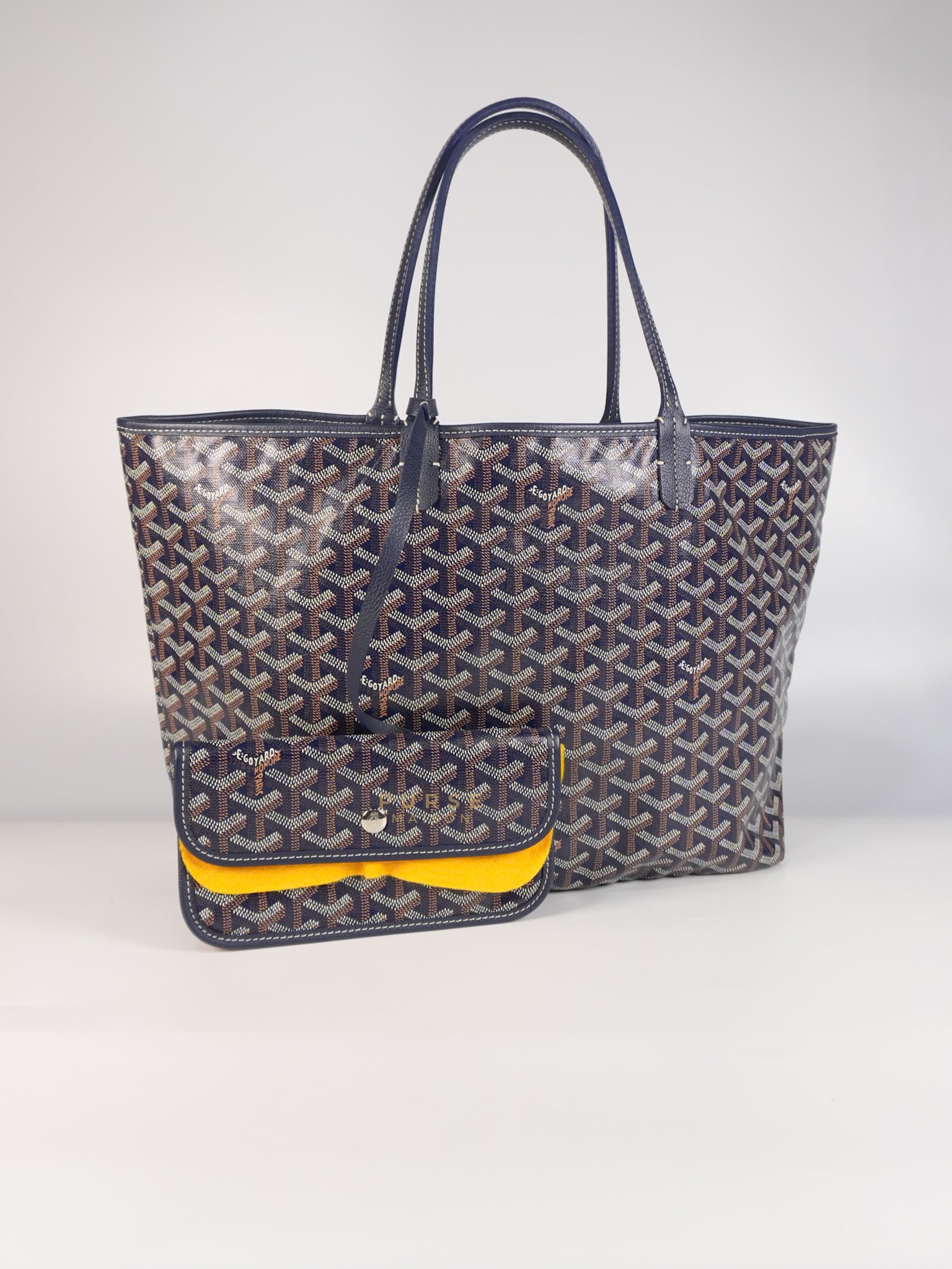 Saint Louis PM Tote Bag in Navy Blue