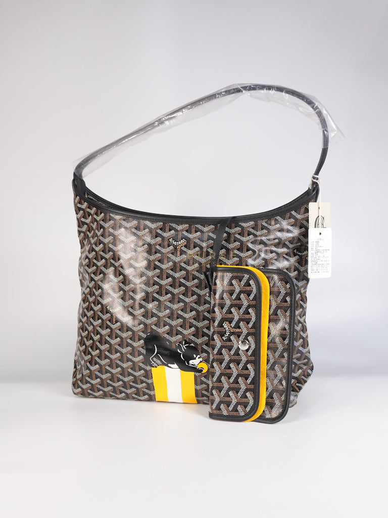Sac Boheme PM Hobo Bag Noir/Black Goyardine Canvas