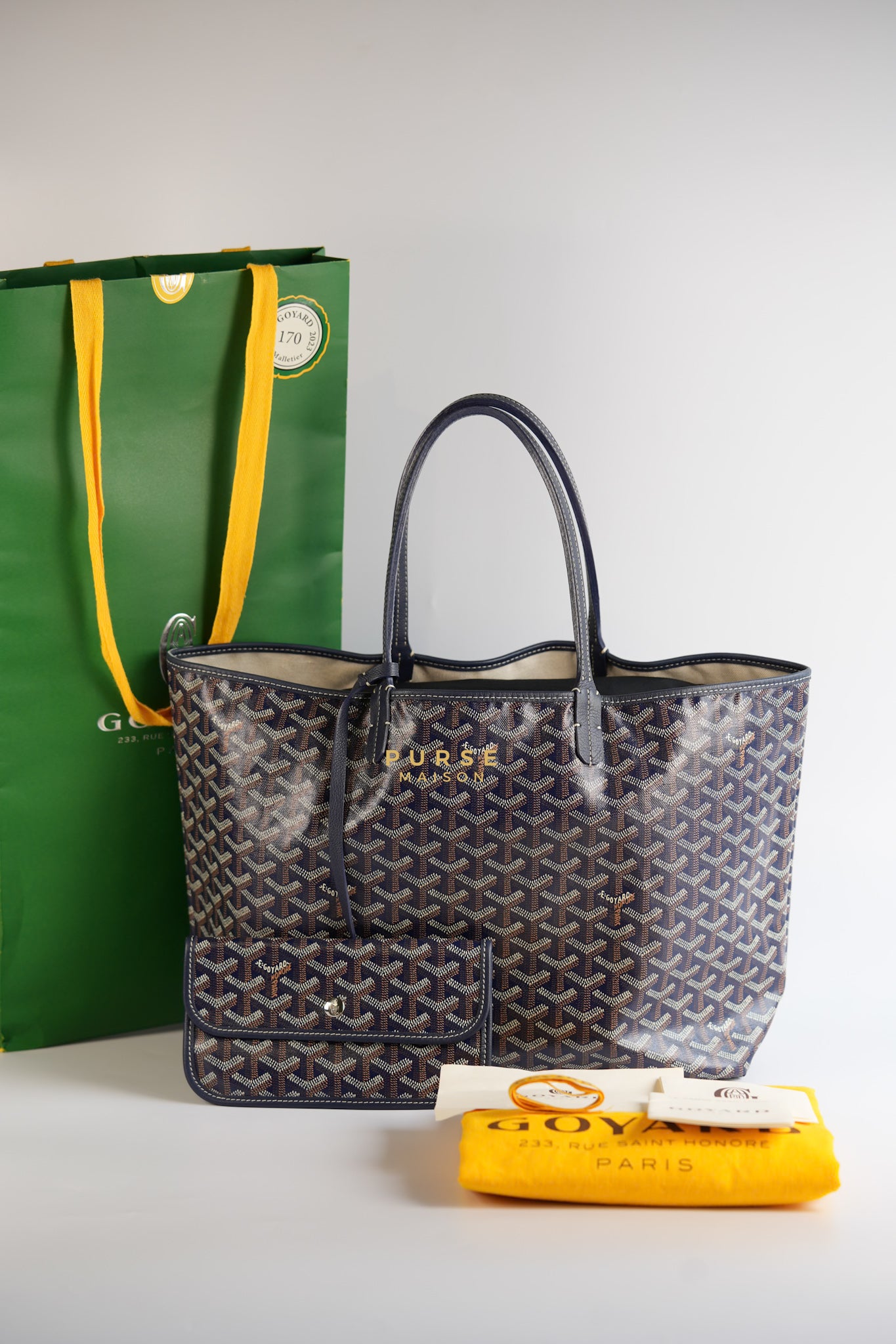 Saint Louis PM in Navy Blue Tote Bag | Purse Maison Luxury Bags Shop