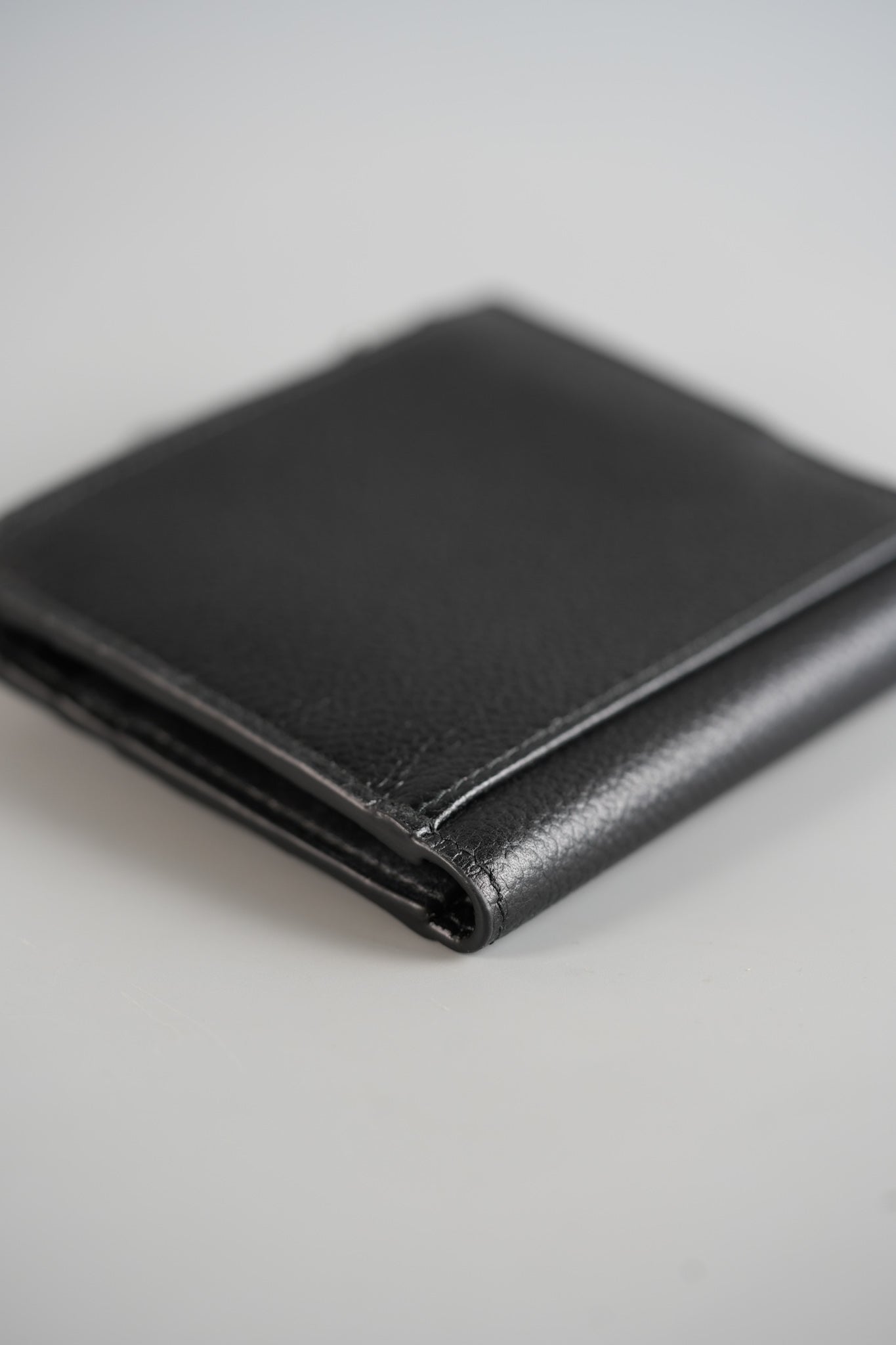 2MC066 Portacarte in Black Vitello Micro Grain Leather Wallet