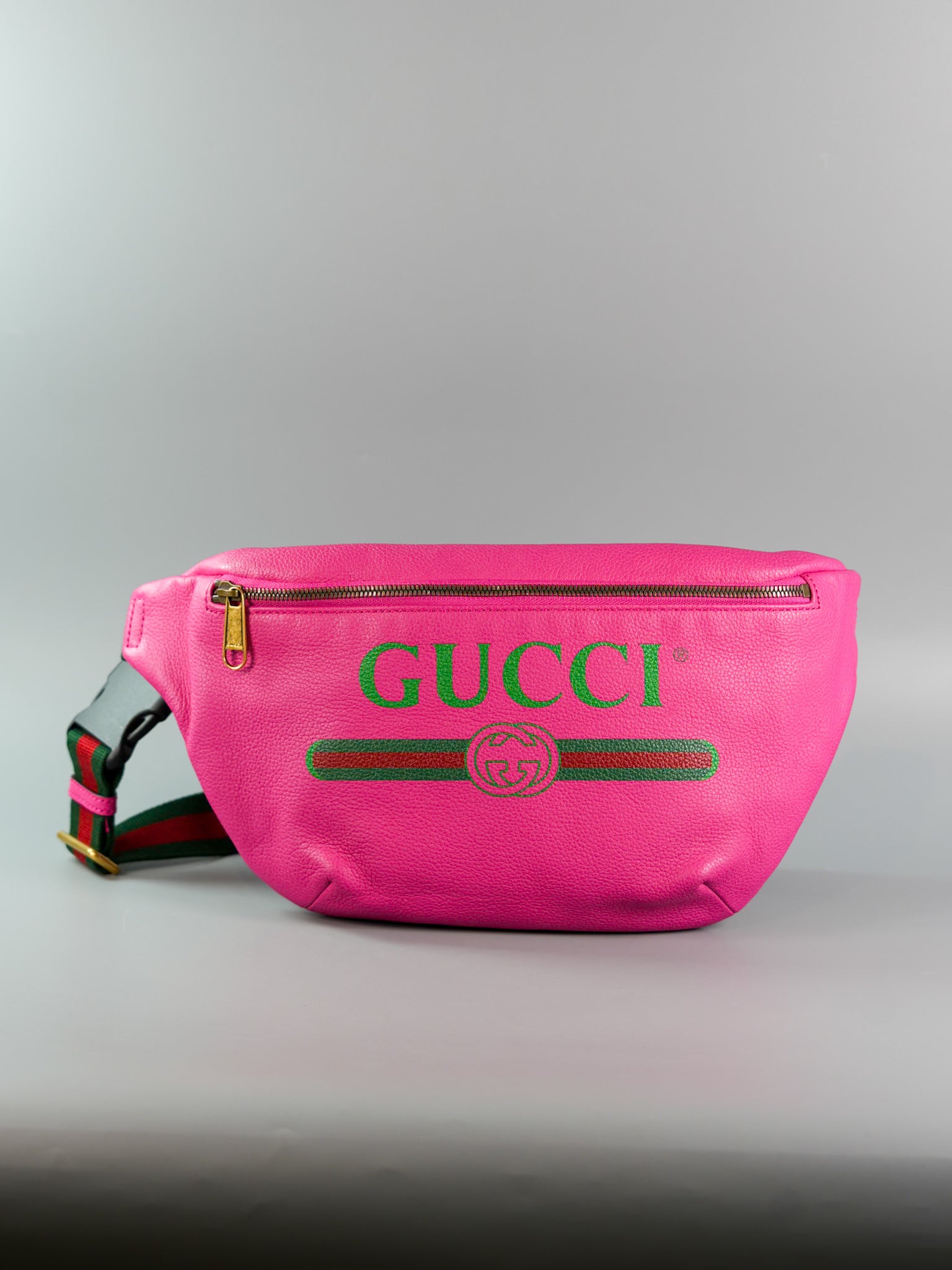 Logo Bum Bag in Pink Leather