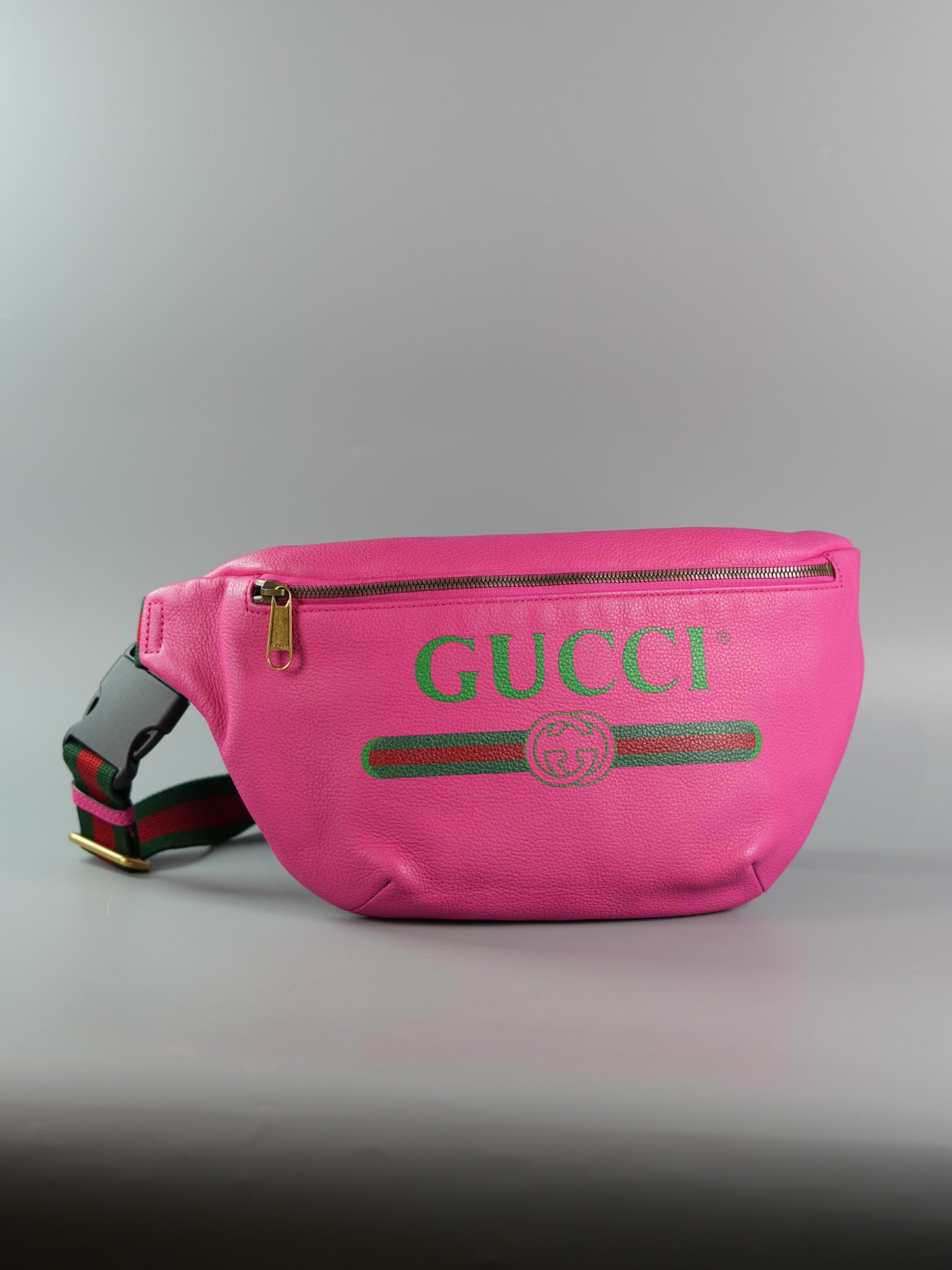 Logo Bum Bag in Pink Leather