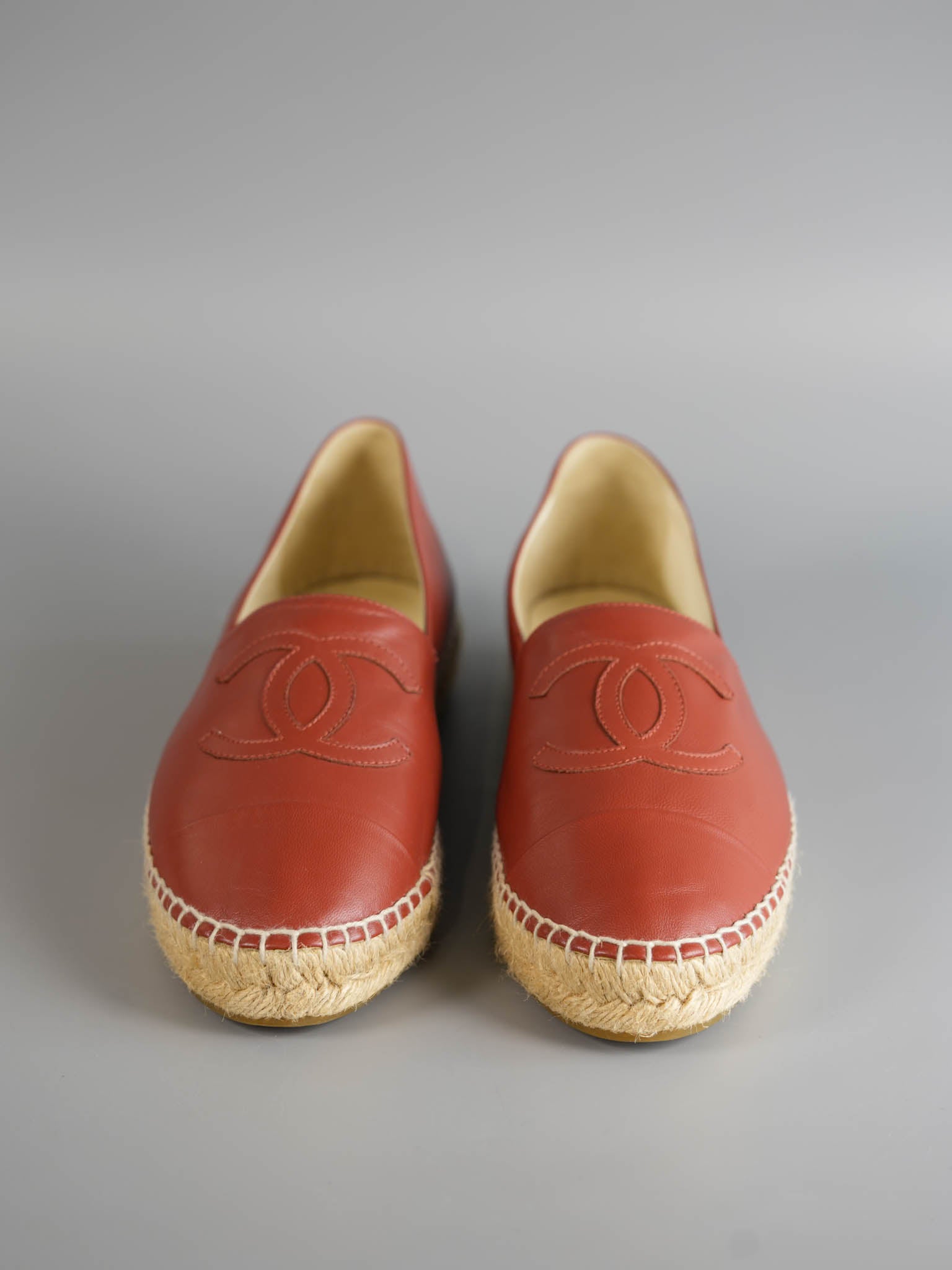 Espadrilles in Copper Brown Lambskin Size 40 EU (26cm)