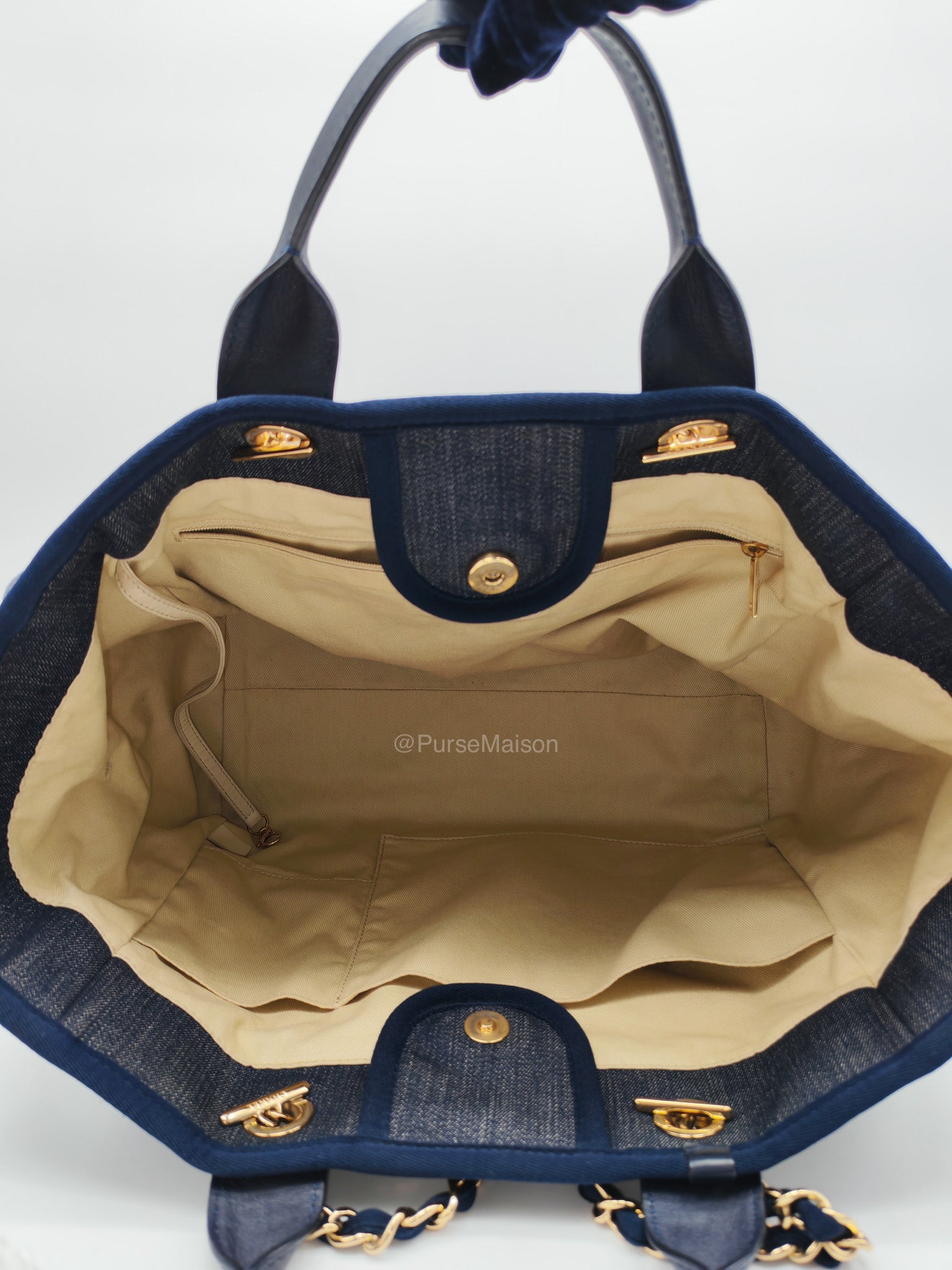 Chanel Deauville Denim Tote Bag Series 17/21