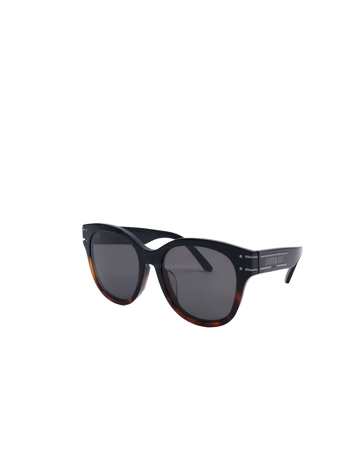 Christian Dior SIgnature B6F Dark Acetate Frame Sunglasses