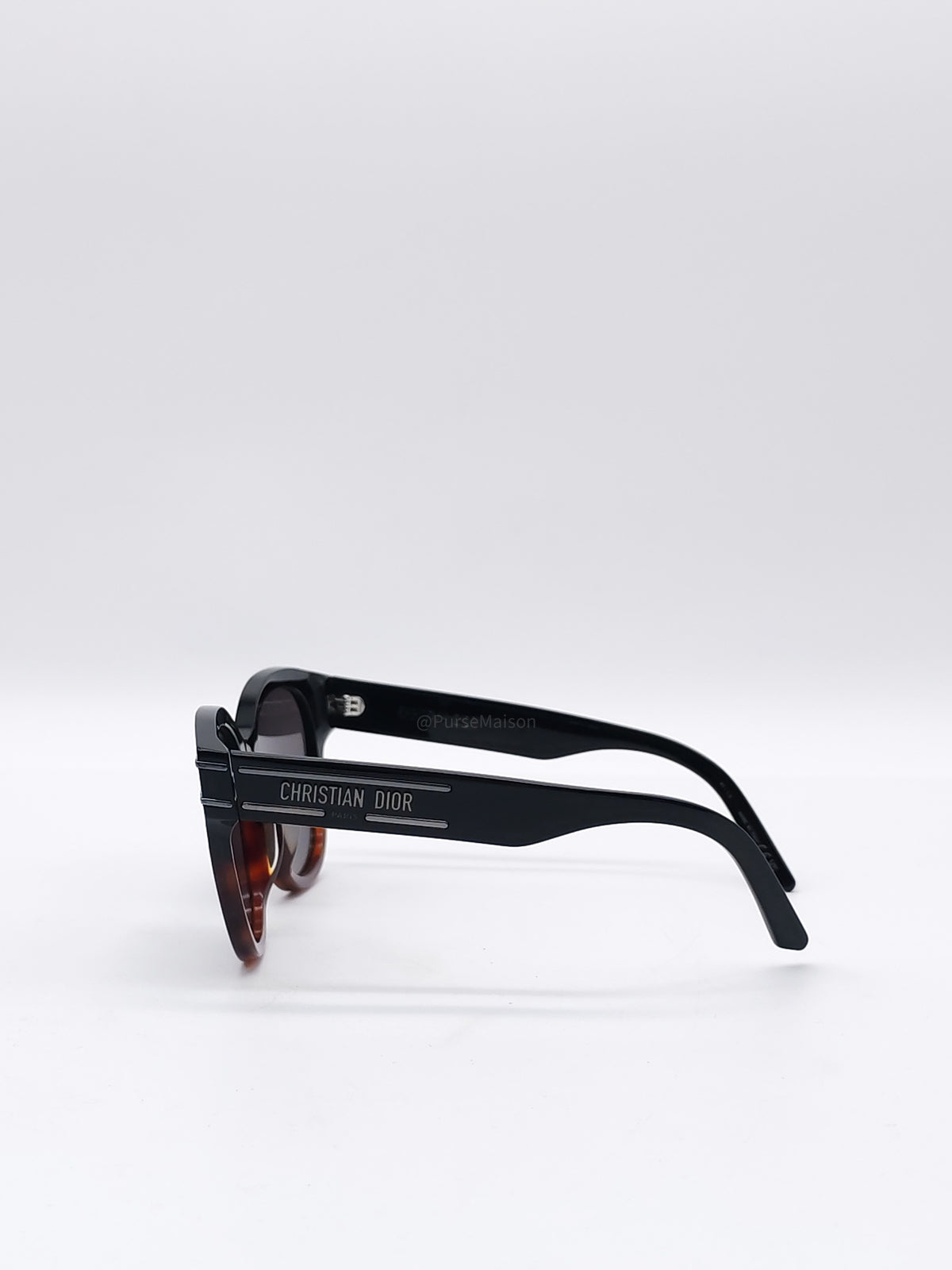 Christian Dior SIgnature B6F Dark Acetate Frame Sunglasses