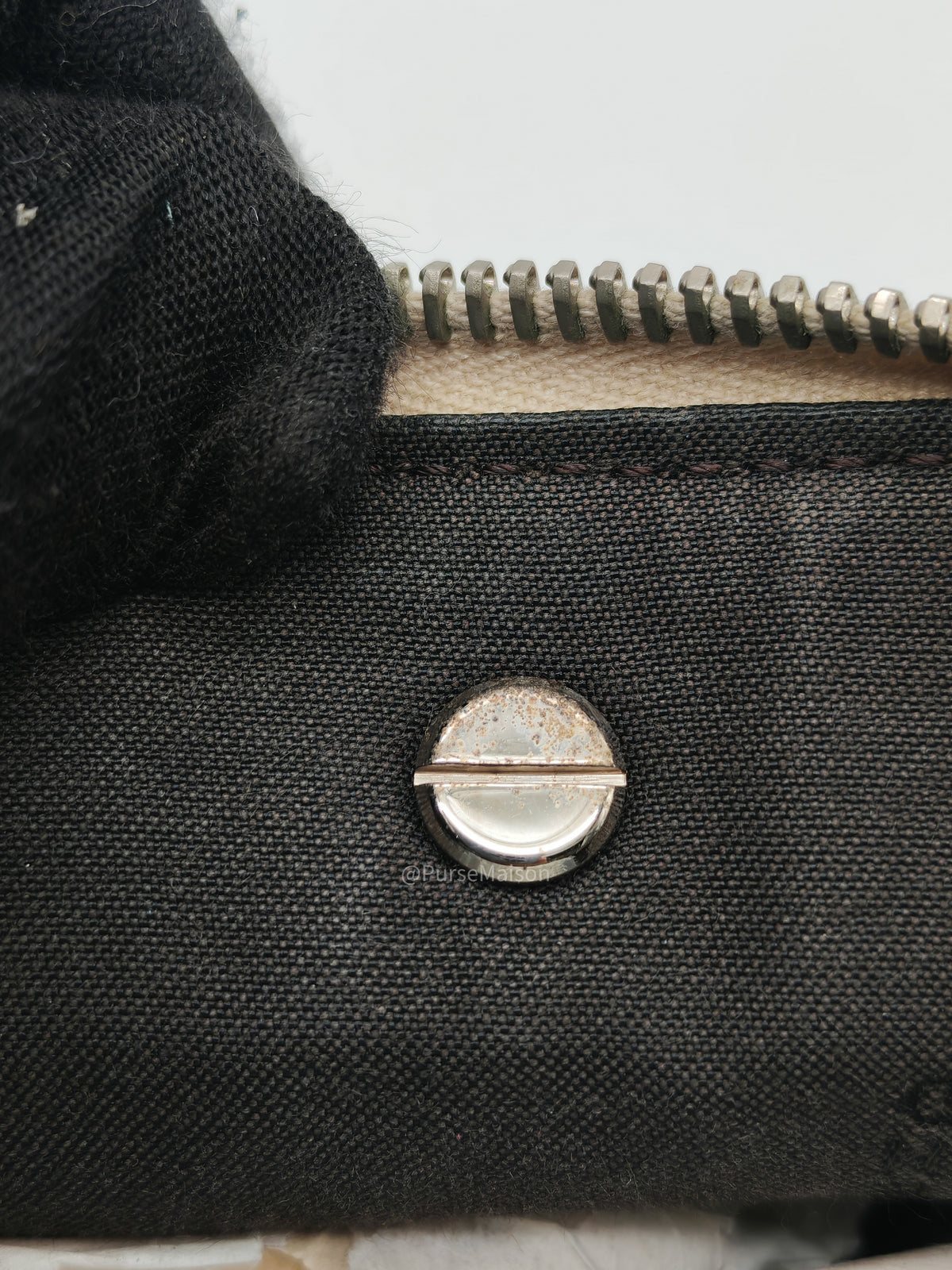 Fendi By The Way Boston Medium in Tan Calfskin Leather and Silver Hardware