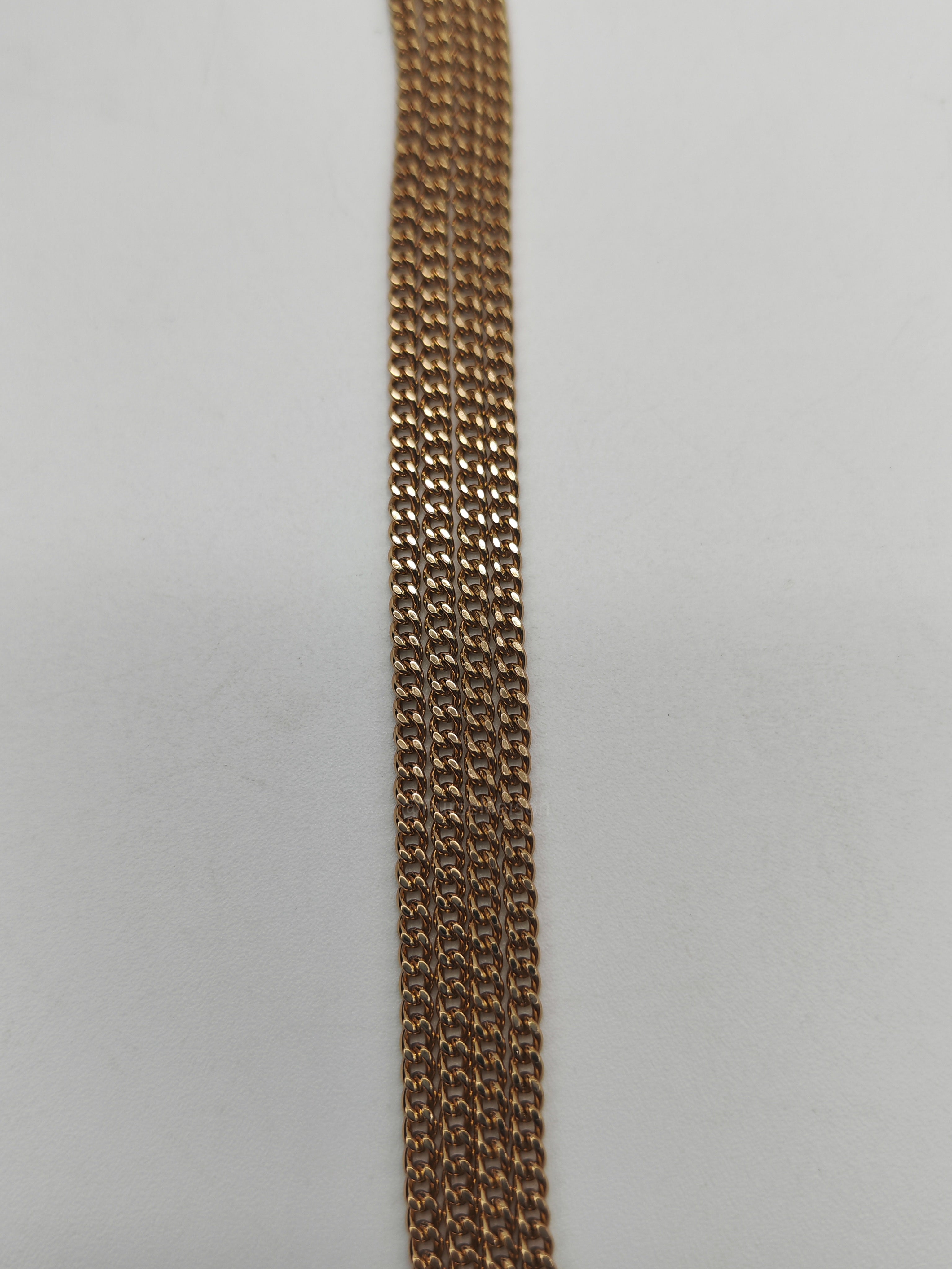 Fendi Vitello Century Nano Gingham Baguette Charm Rosewood Mustard