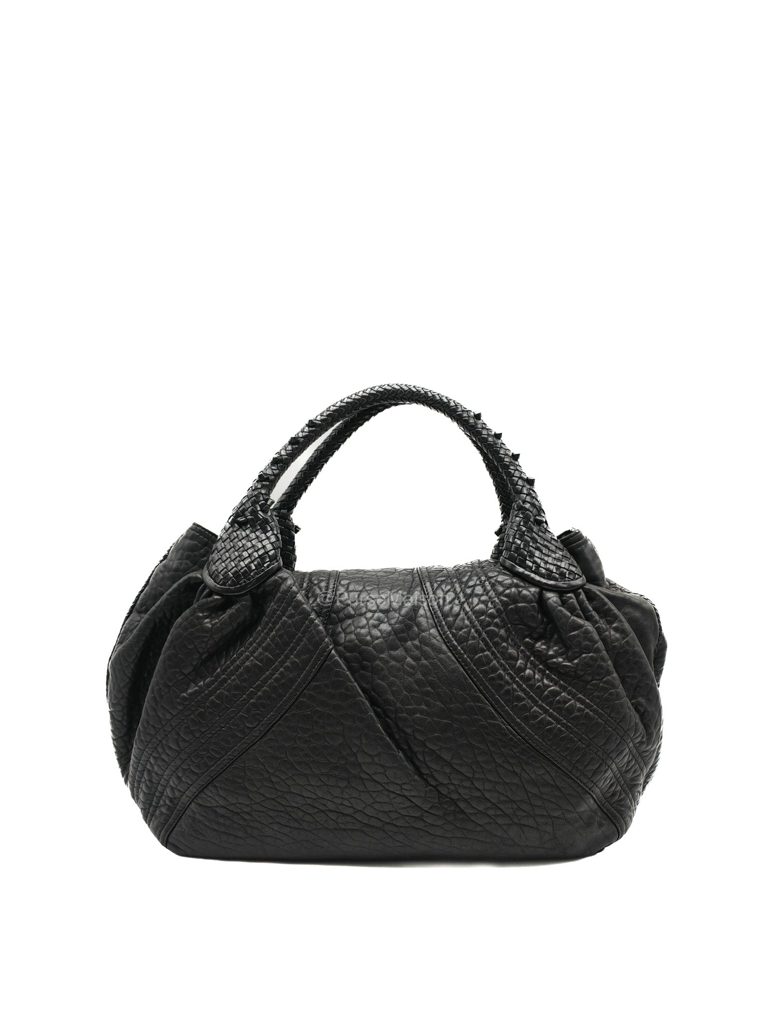 Fendi Spy Bag in Black Nappa Nuvolata Leather