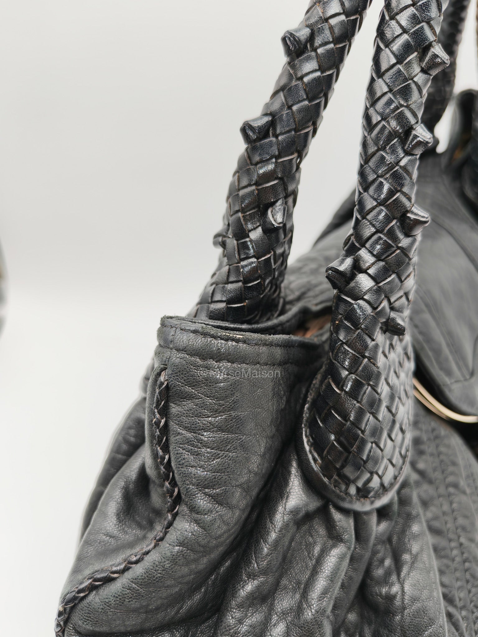 Fendi Spy Bag in Black Nappa Nuvolata Leather