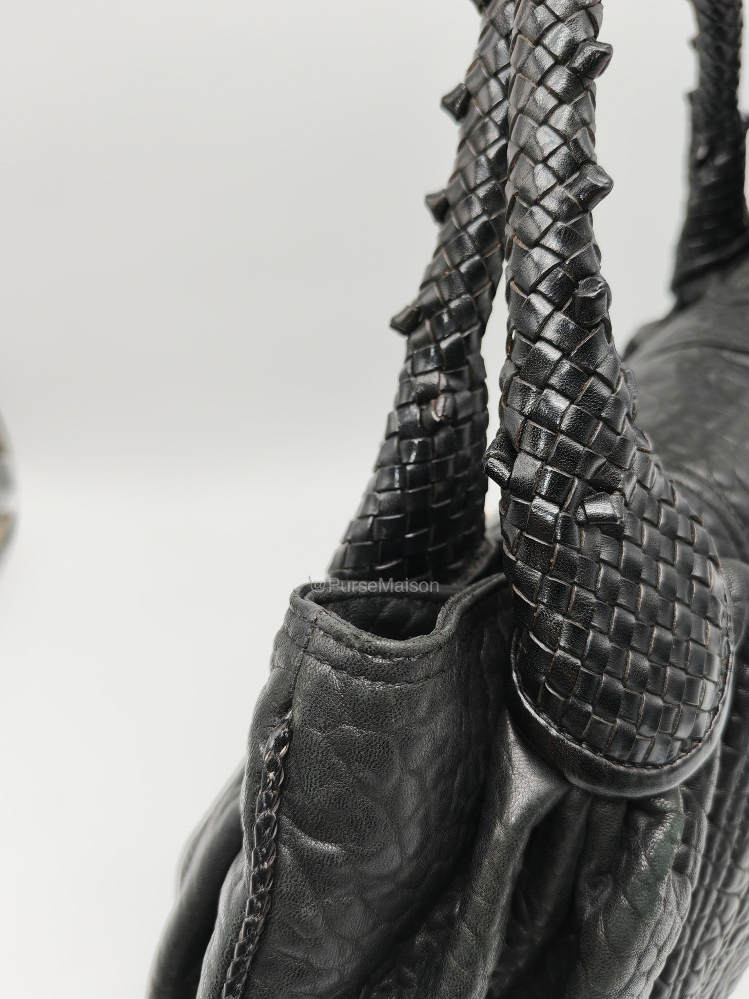 Fendi Spy Bag in Black Nappa Nuvolata Leather