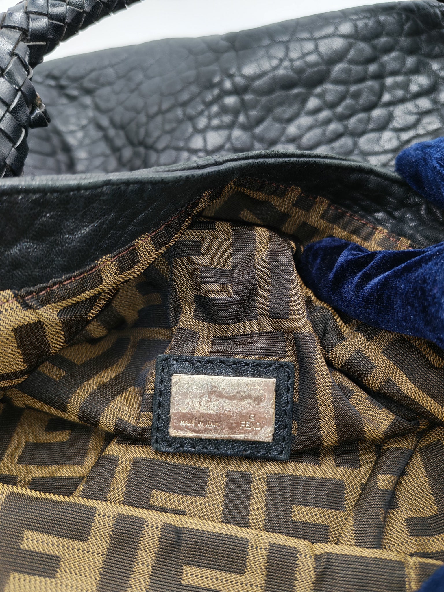 Fendi Spy Bag in Black Nappa Nuvolata Leather