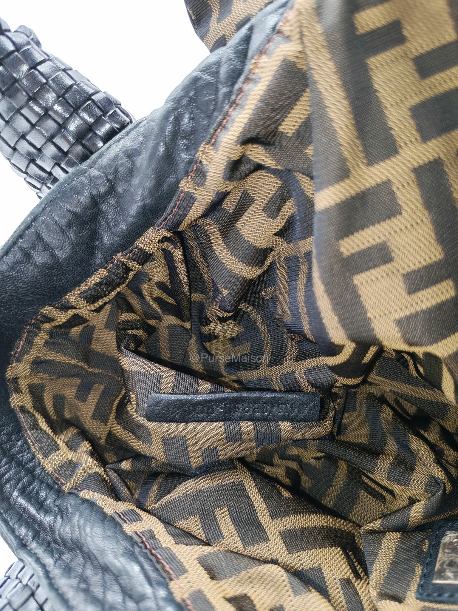 Fendi Spy Bag in Black Nappa Nuvolata Leather