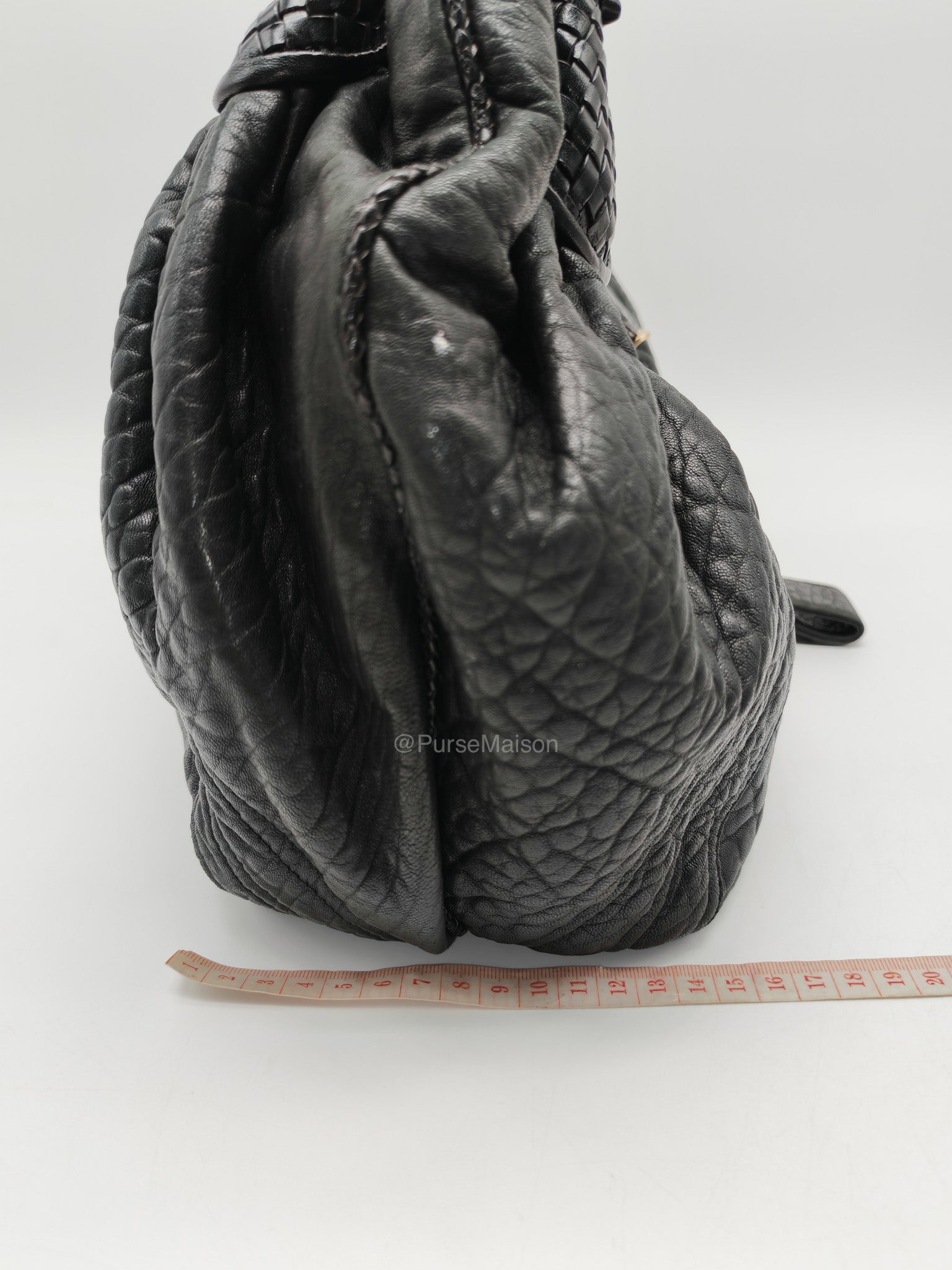 Fendi Spy Bag in Black Nappa Nuvolata Leather