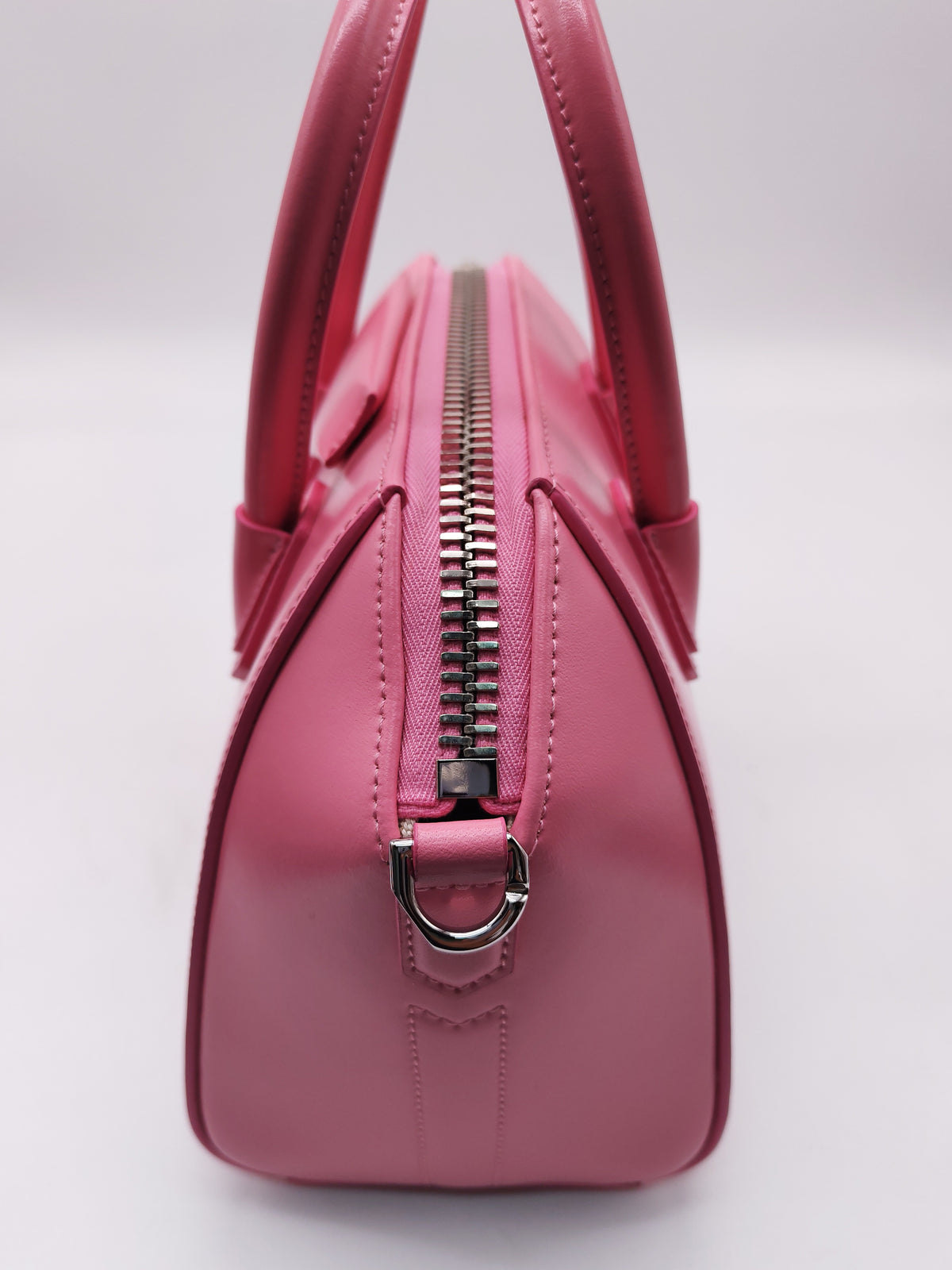 Givenchy Antigona Mini in Pink Calfskin Leather and Silver Hardware