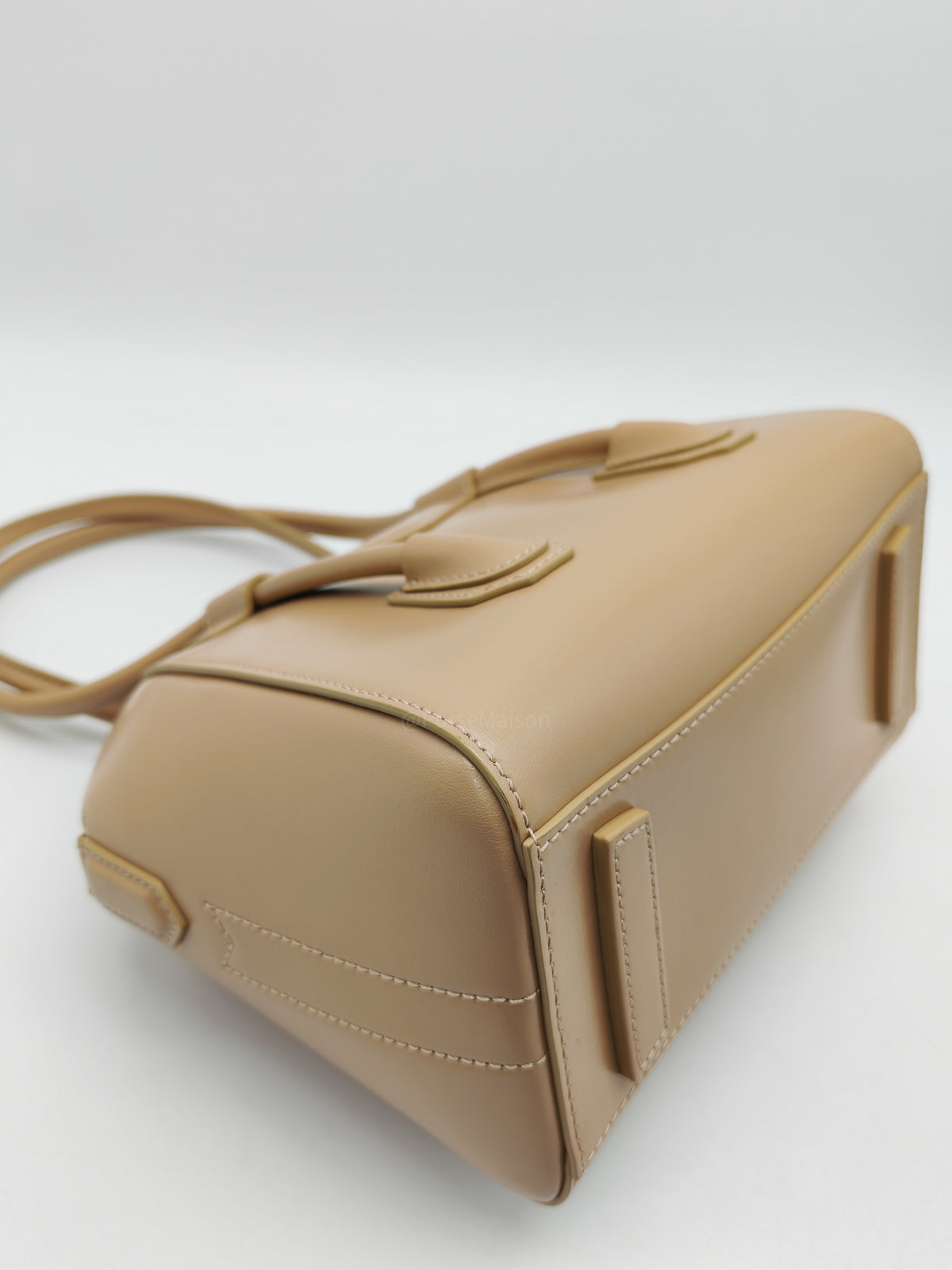 Givenchy Antigona Mini in Beige Box Calfskin Leather and Silver Hardware