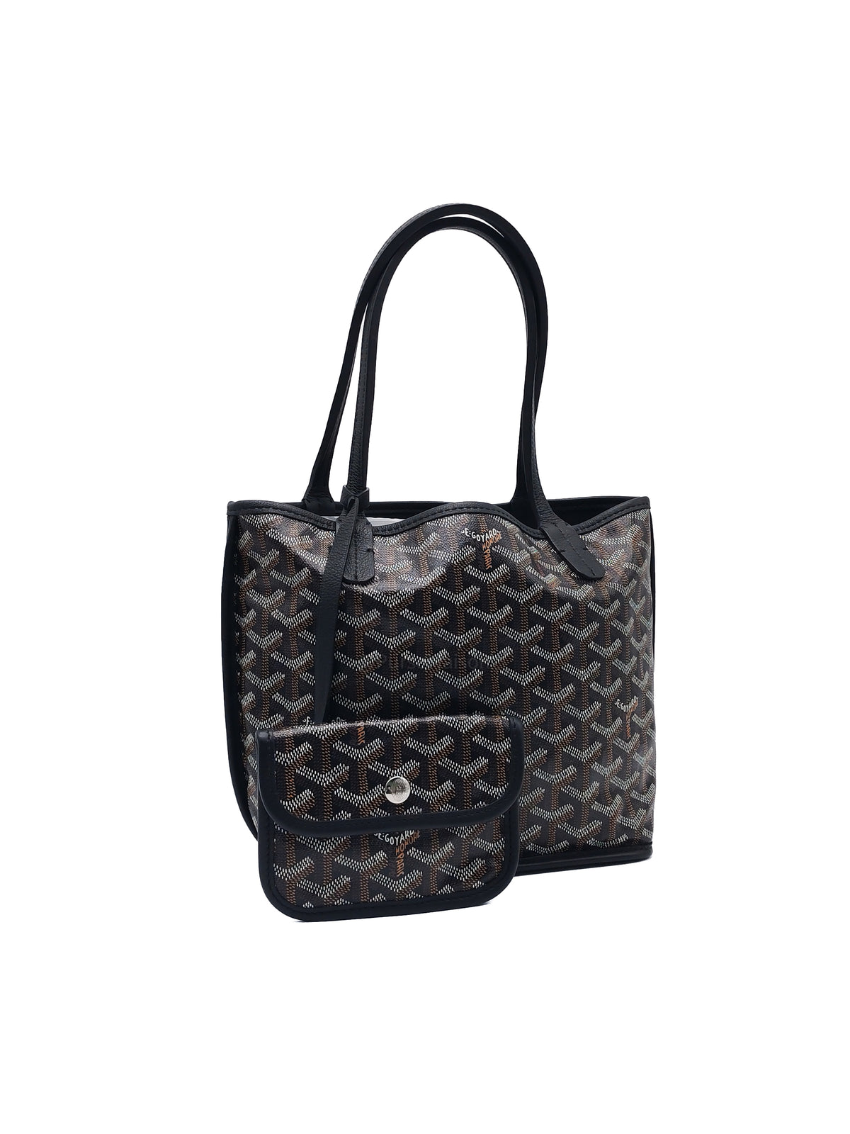Goyard Mini Anjou in Black Goyardine Canvas