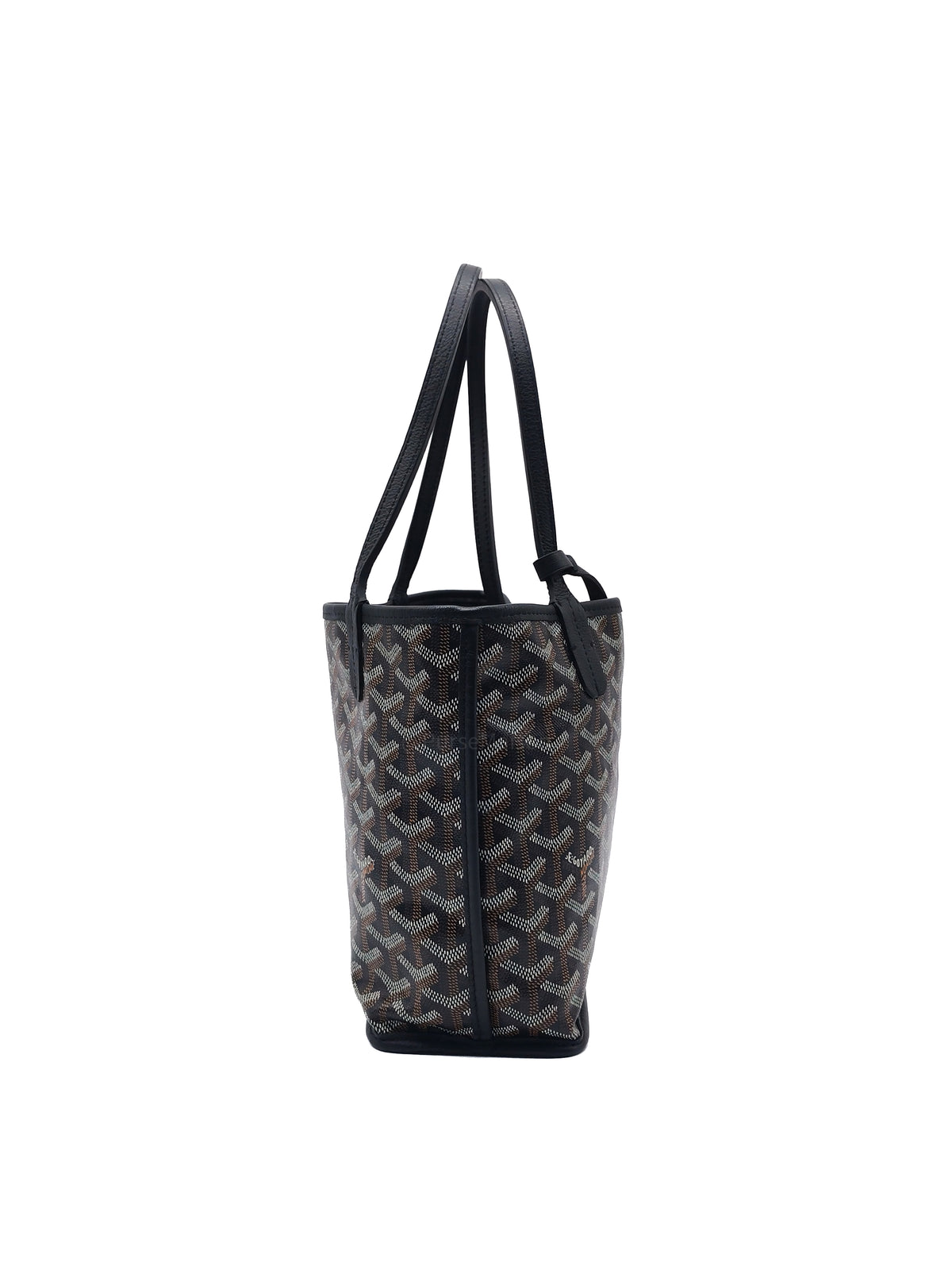 Goyard Mini Anjou in Black Goyardine Canvas