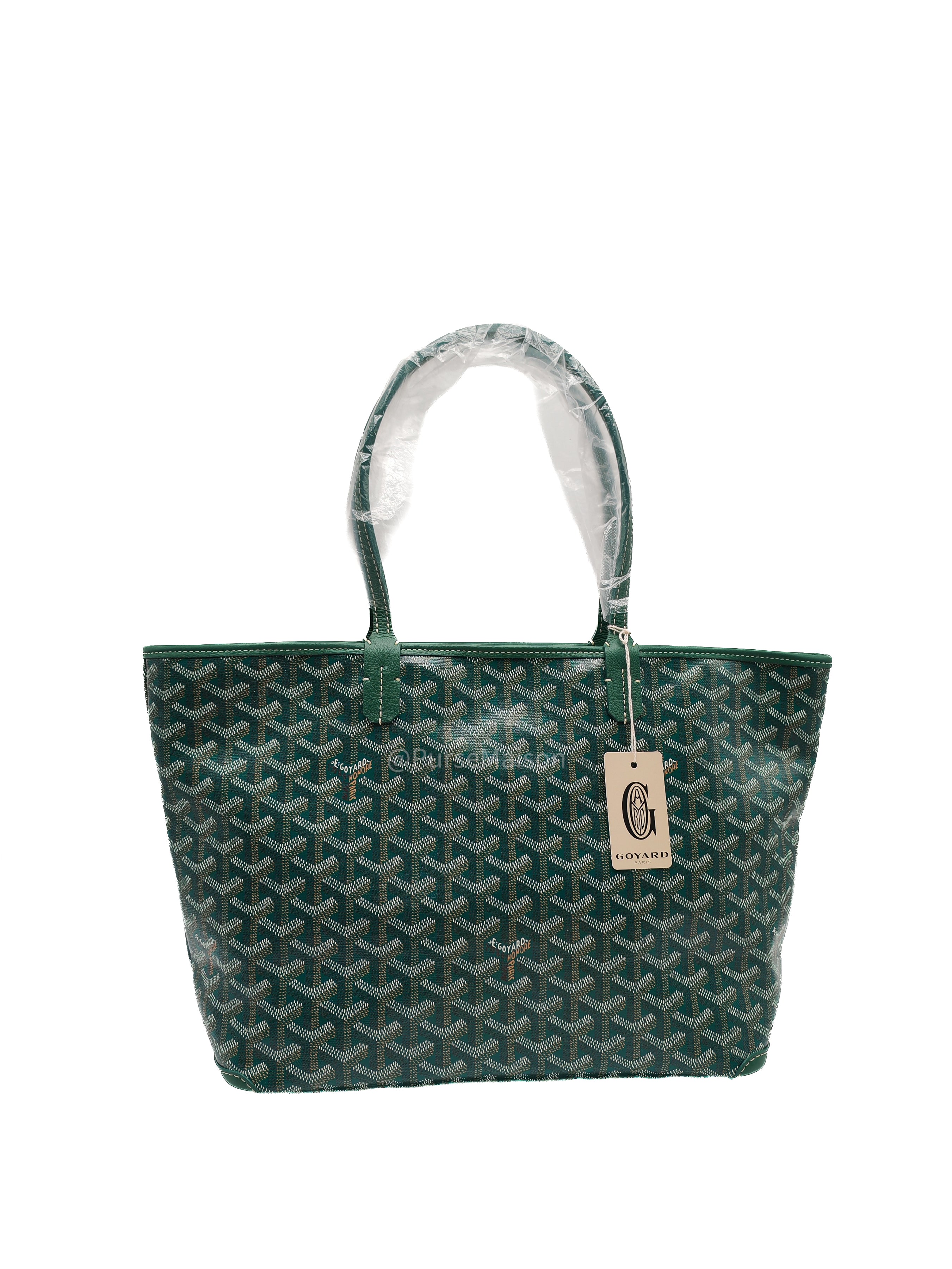 Goyard Artois PM in Green Goyadine Canvas
