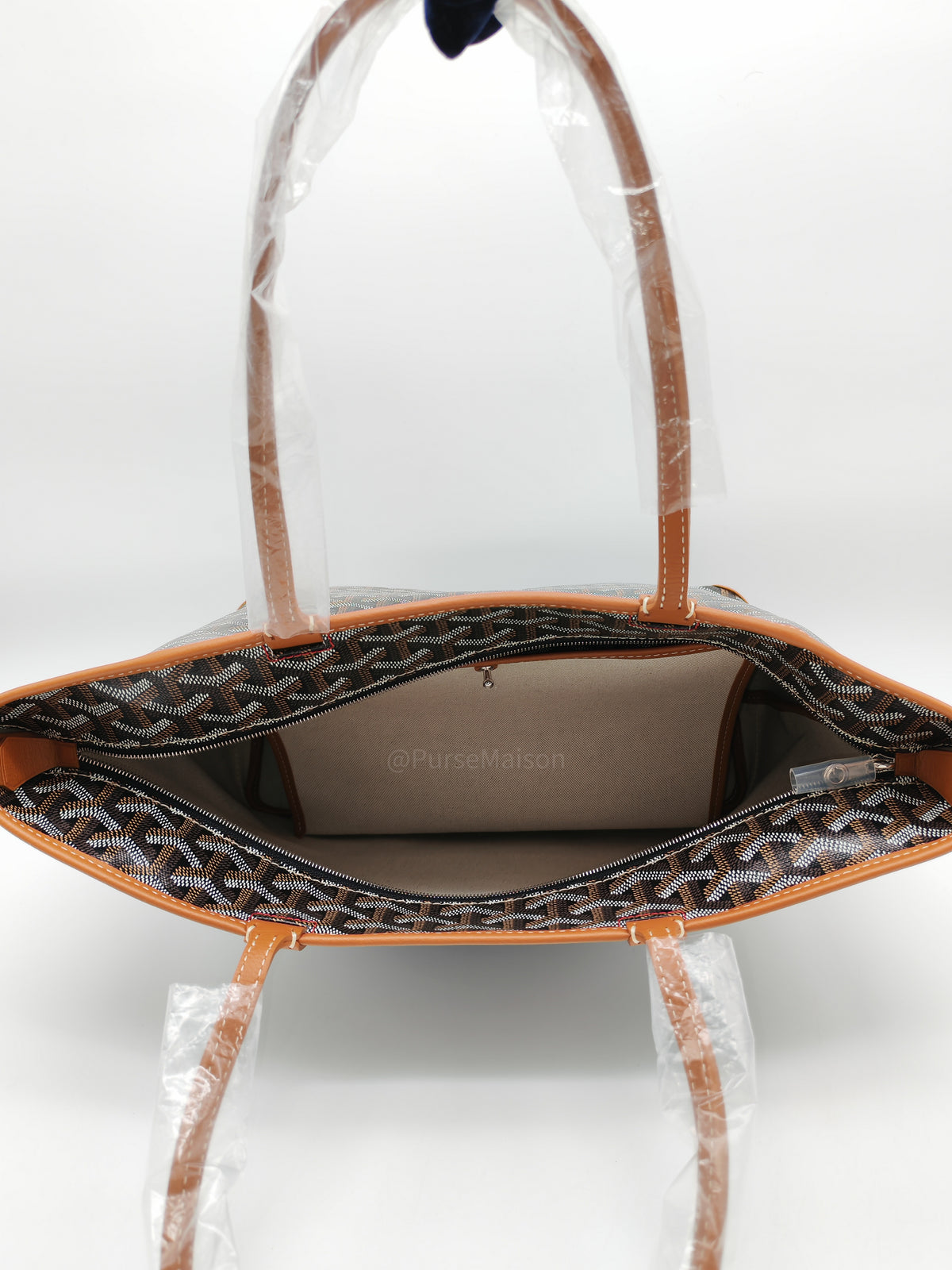Goyard Artois PM in Black/Tan Goyardine Canvas