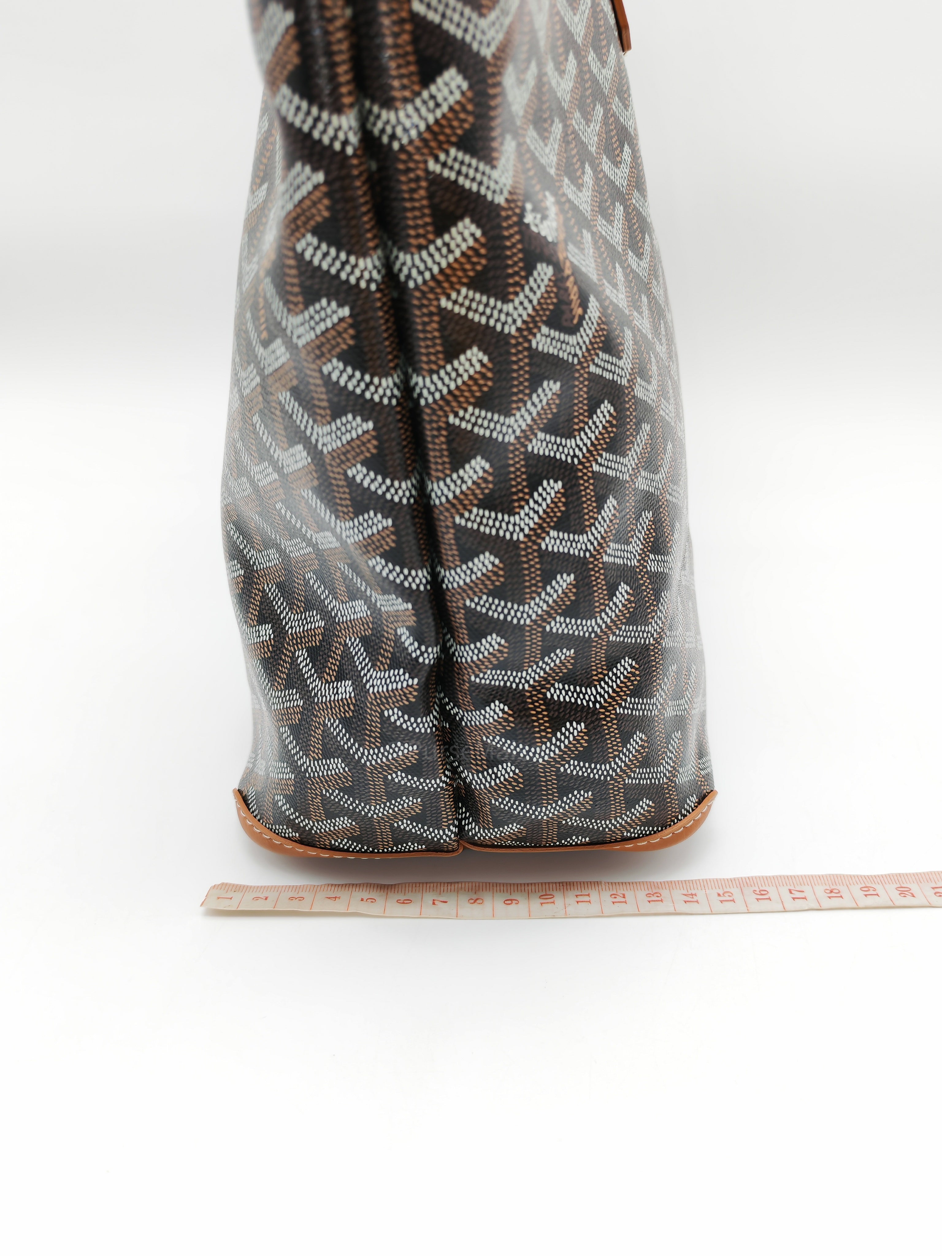 Goyard Artois PM in Black/Tan Goyardine Canvas