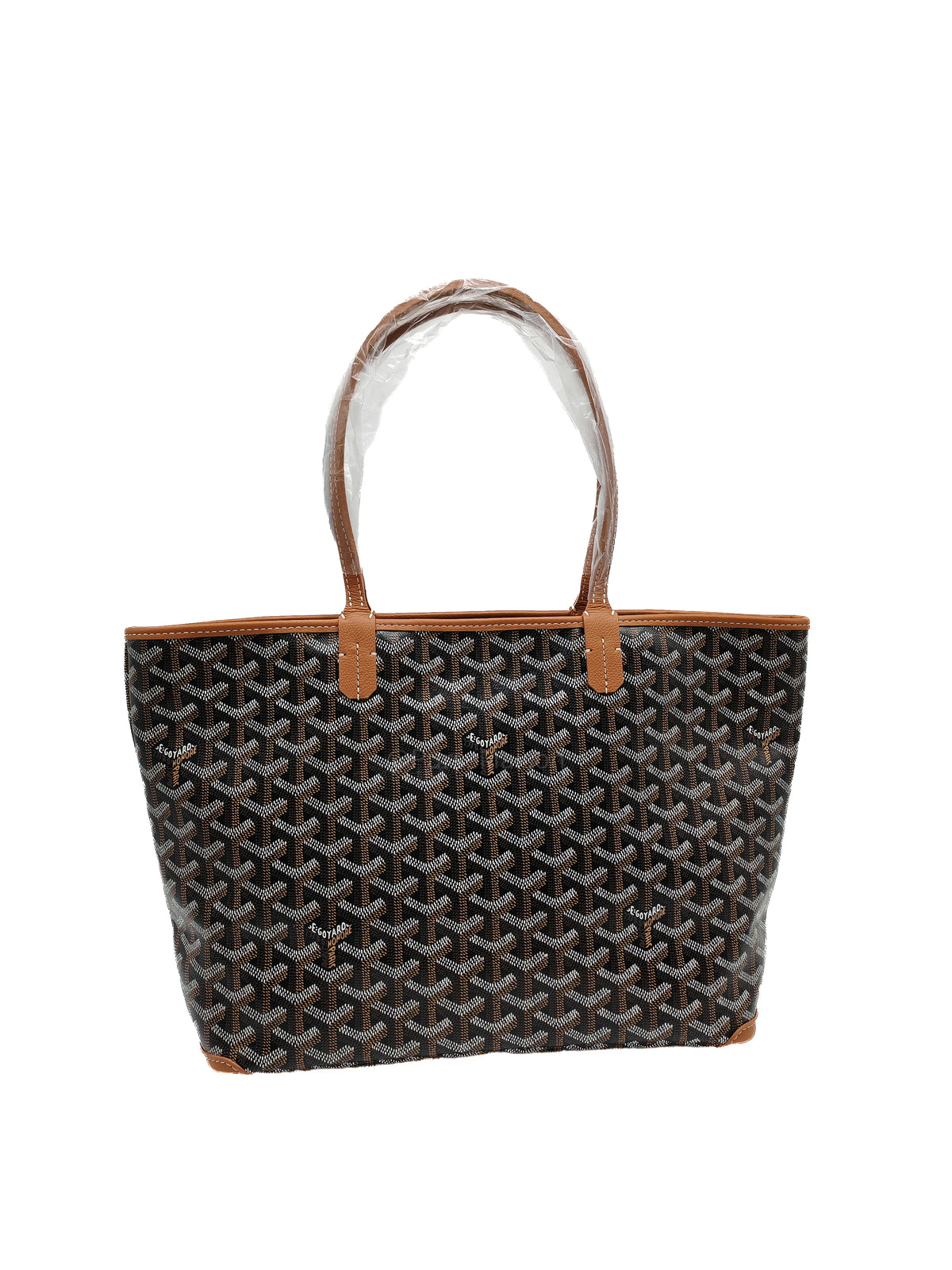 Goyard Artois PM in Black/Tan Goyardine Canvas