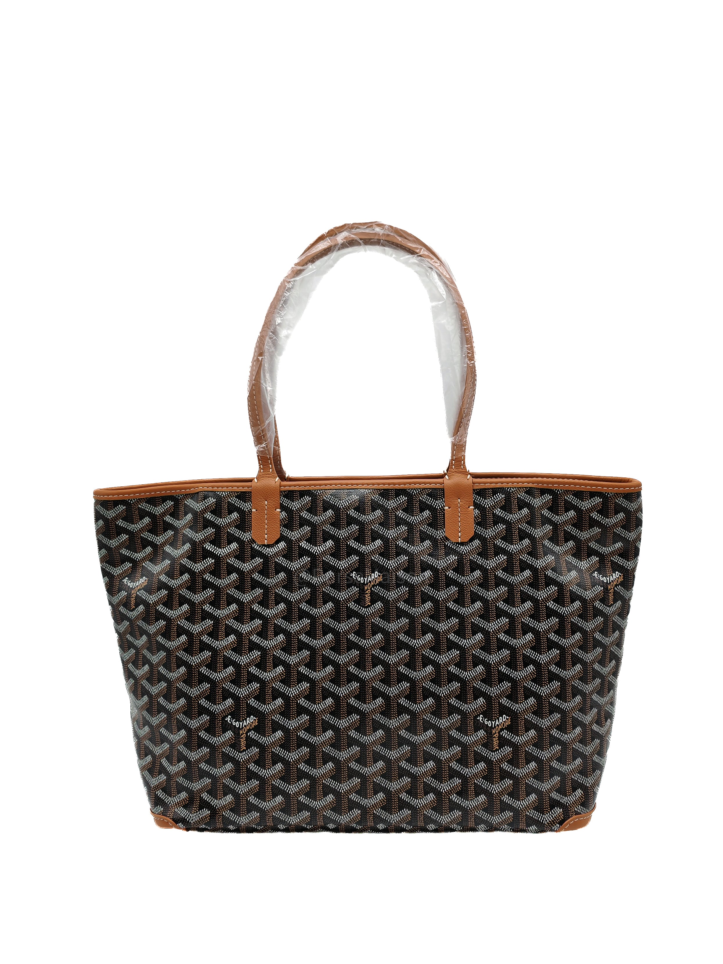 Goyard Artois PM in Black/Tan Goyardine Canvas