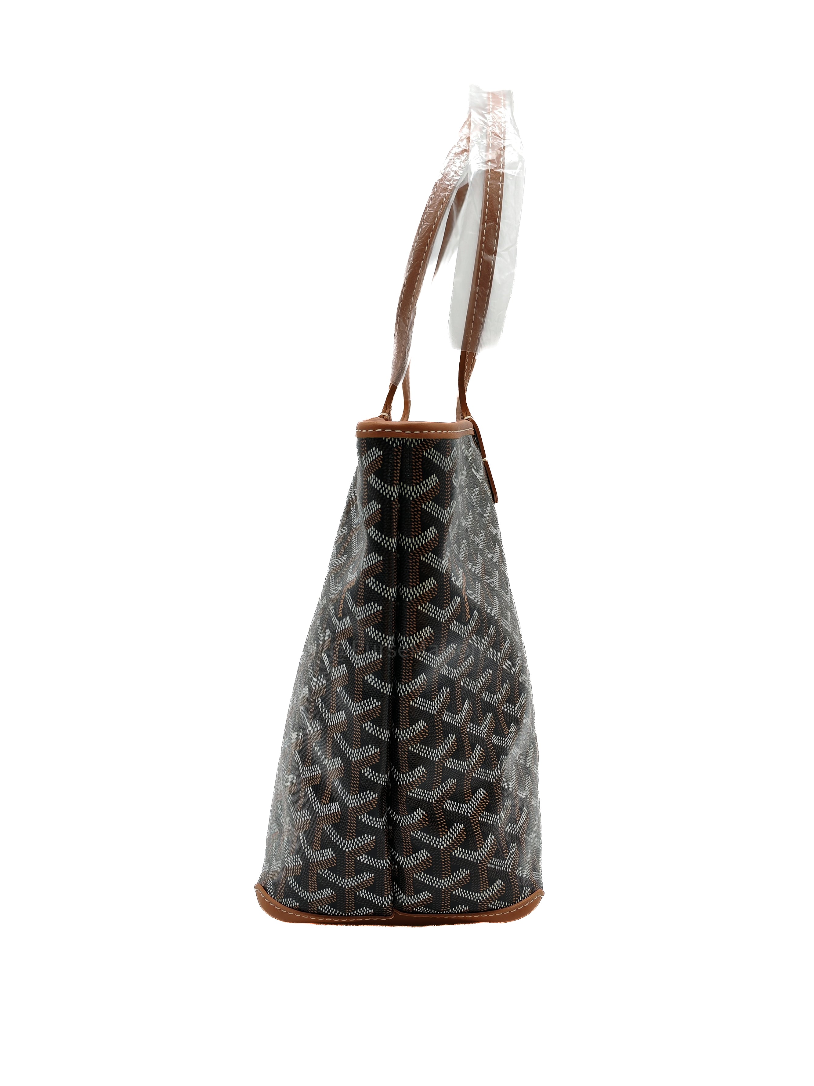 Goyard Artois PM in Black/Tan Goyardine Canvas