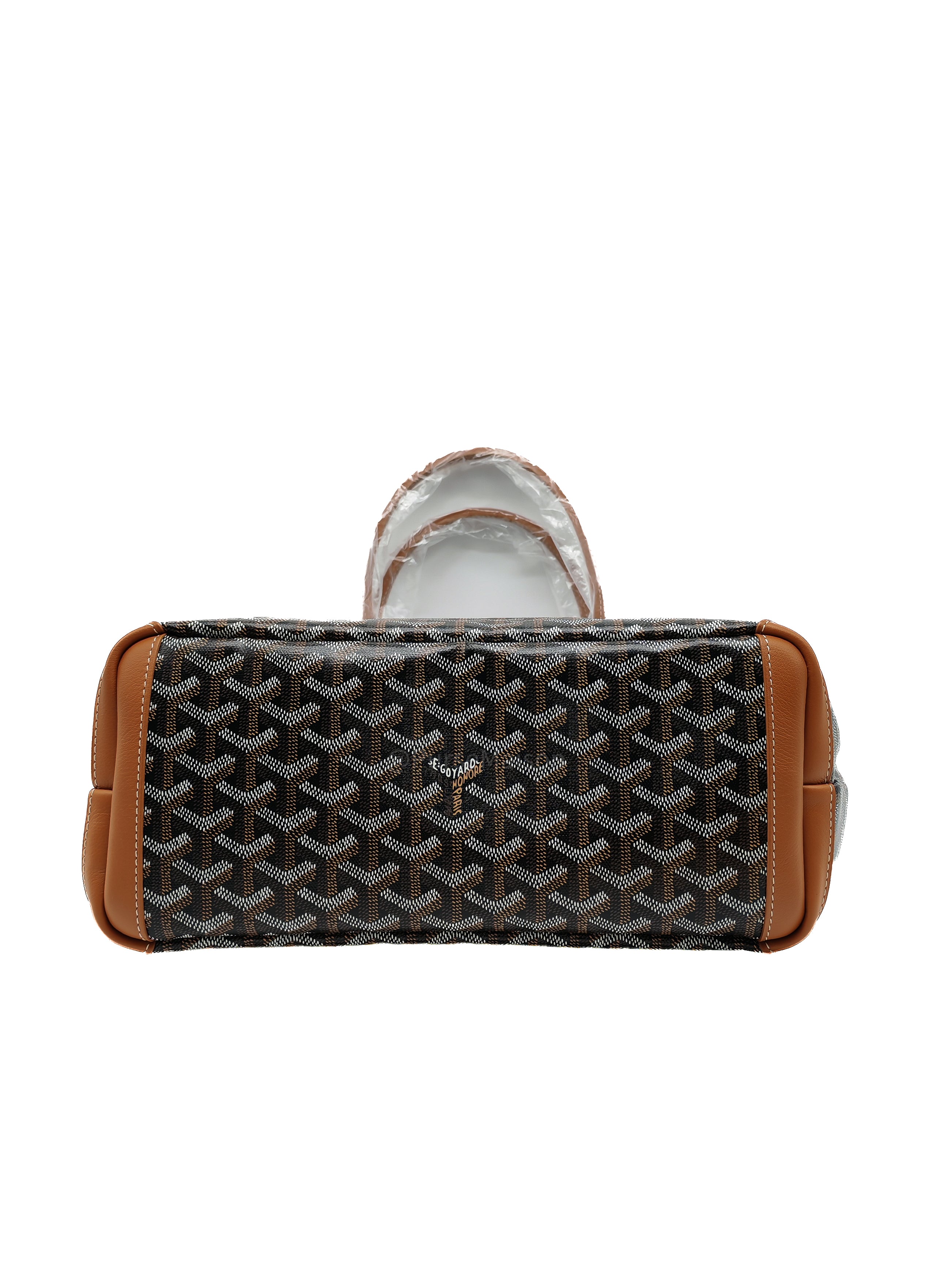 Goyard Artois PM in Black/Tan Goyardine Canvas