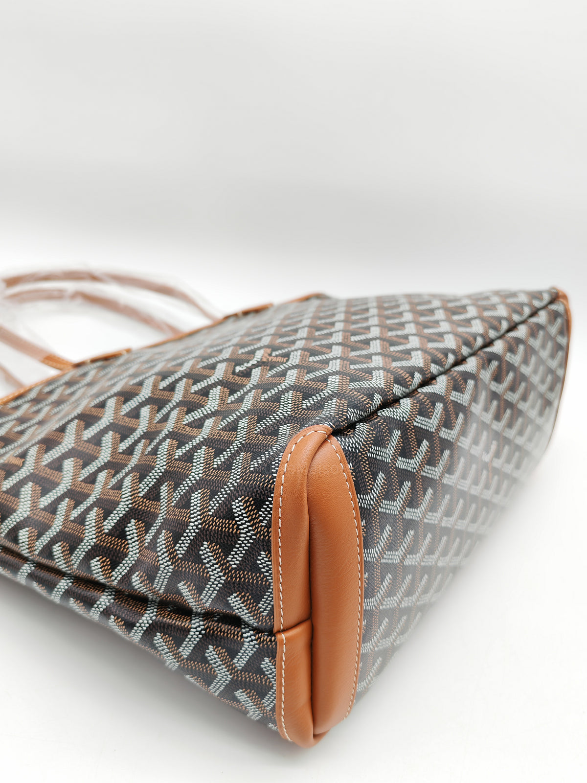 Goyard Artois PM in Black/Tan Goyardine Canvas