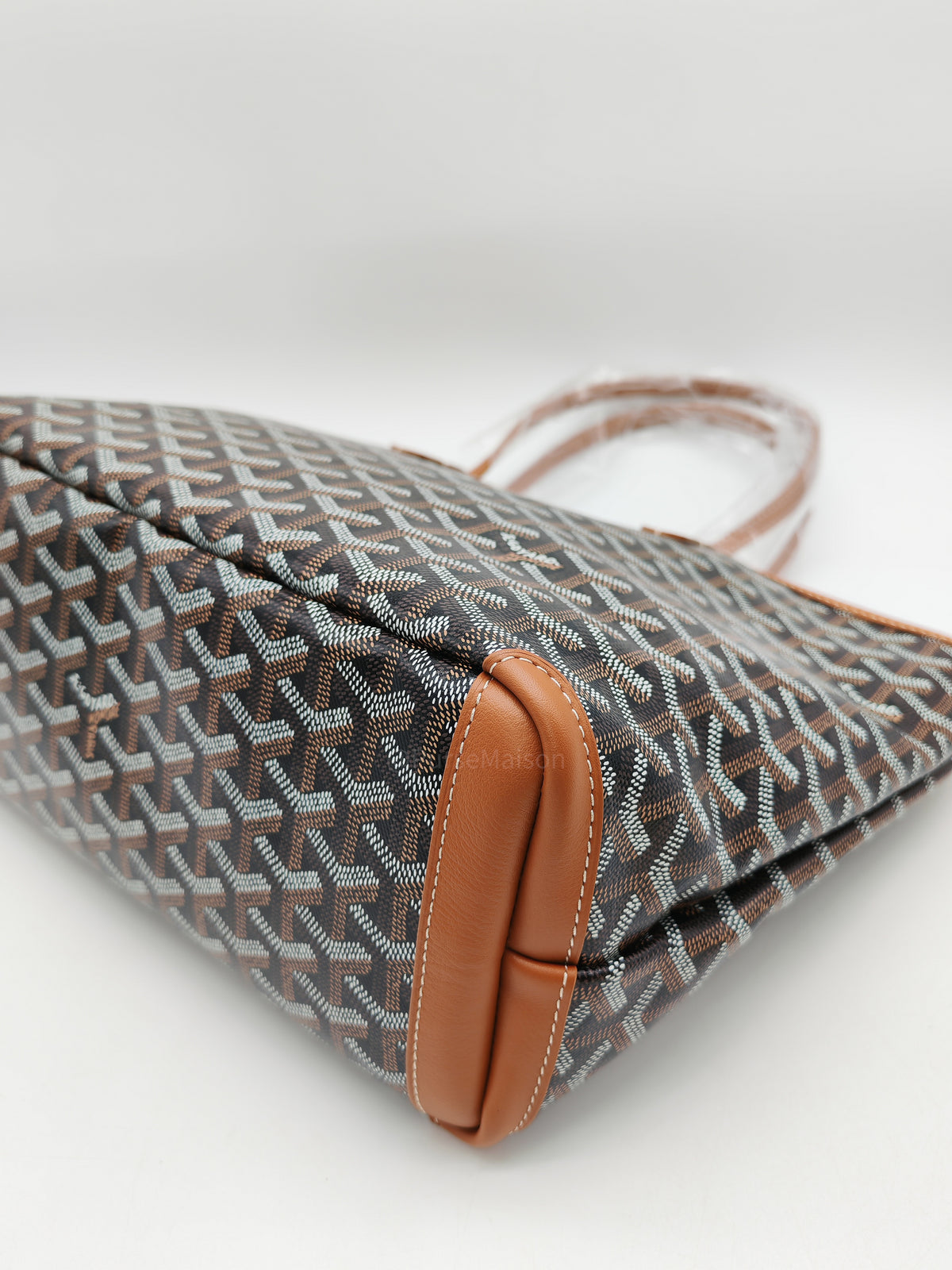 Goyard Artois PM in Black/Tan Goyardine Canvas