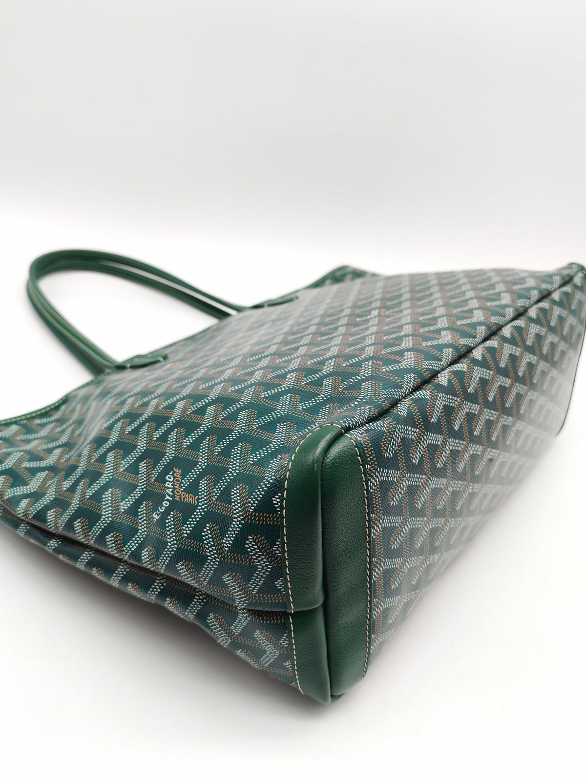 Goyard Artois Tote Bag PM in Green Goyardine Canvas
