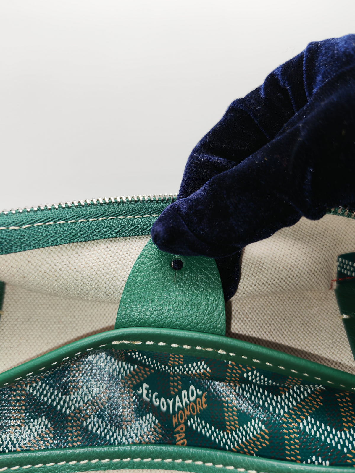 Goyard Artois Tote Bag PM in Green Goyardine Canvas