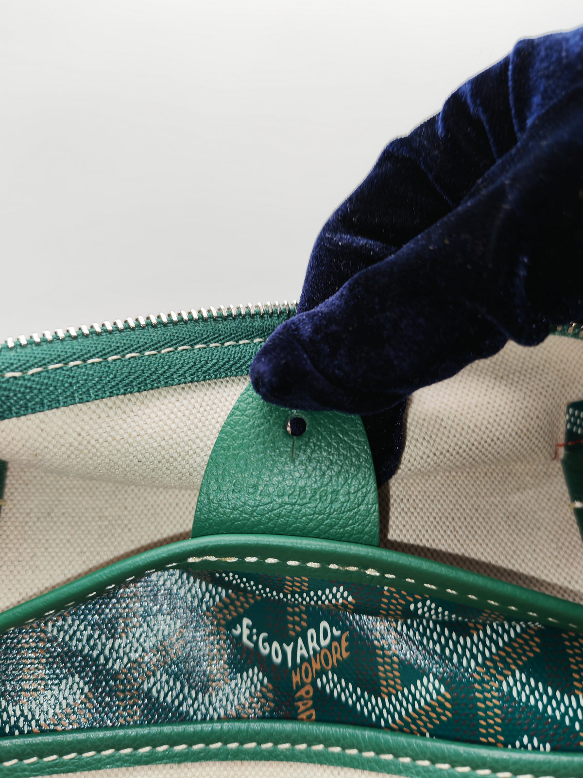 Goyard Artois Tote Bag PM in Green Goyardine Canvas