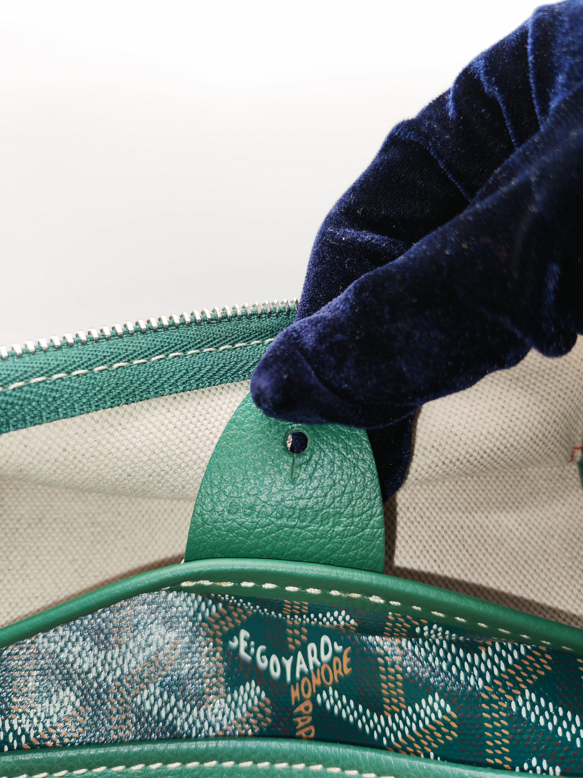 Goyard Artois Tote Bag PM in Green Goyardine Canvas