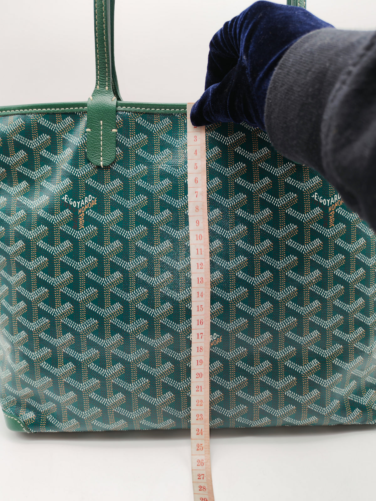 Goyard Artois Tote Bag PM in Green Goyardine Canvas