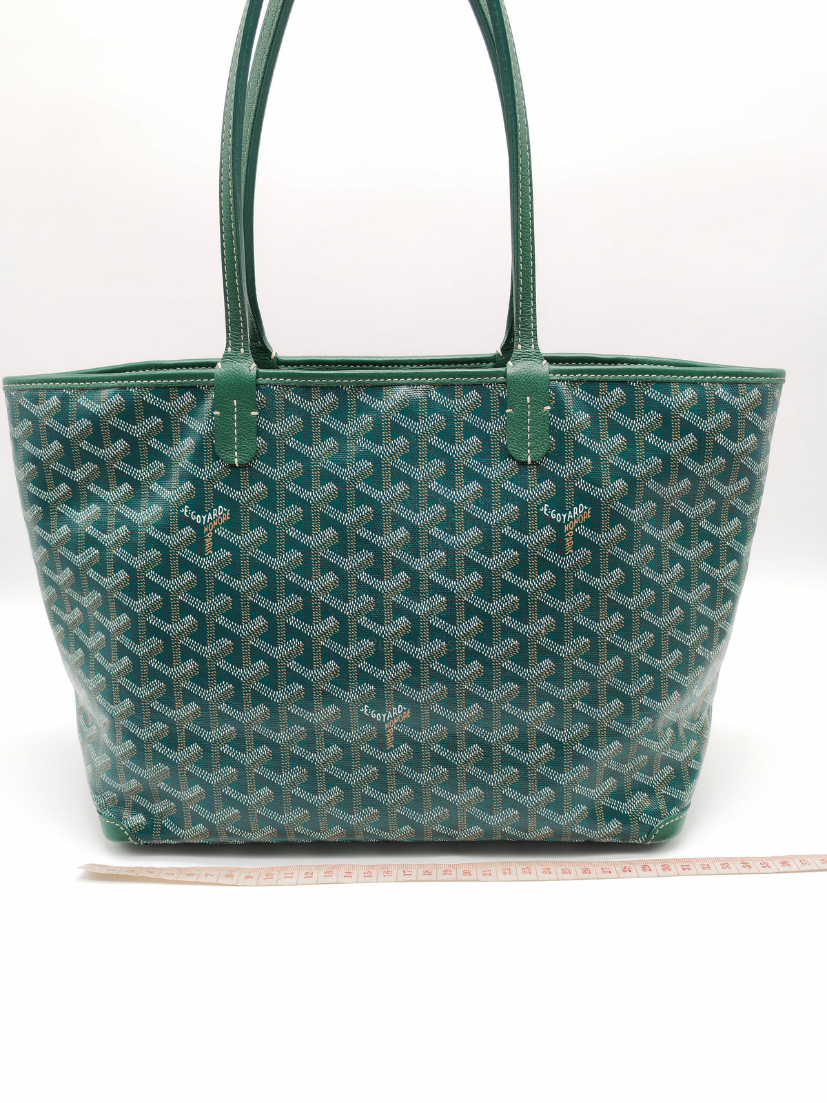 Goyard Artois Tote Bag PM in Green Goyardine Canvas